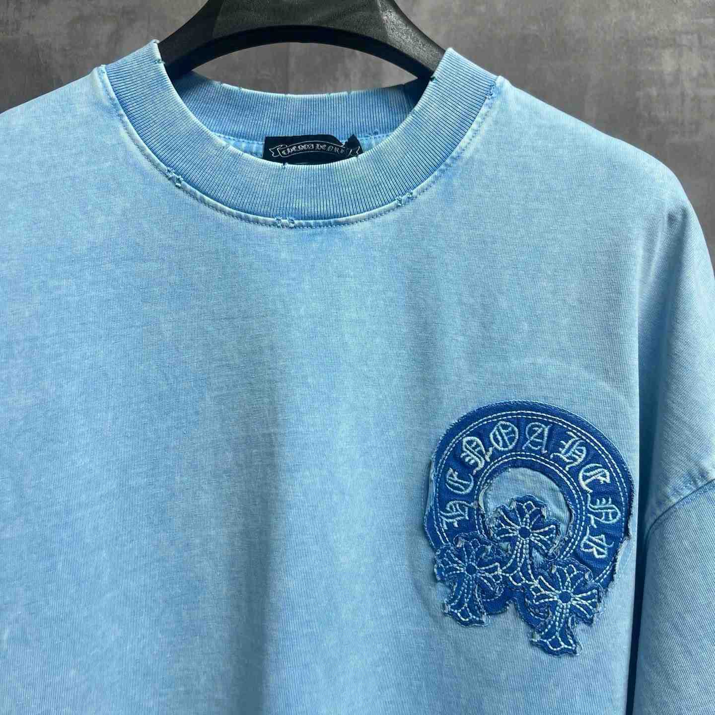 Chrome Hearts Horseshoe Cross Patch Embroidery  T-Shirt  - DesignerGu