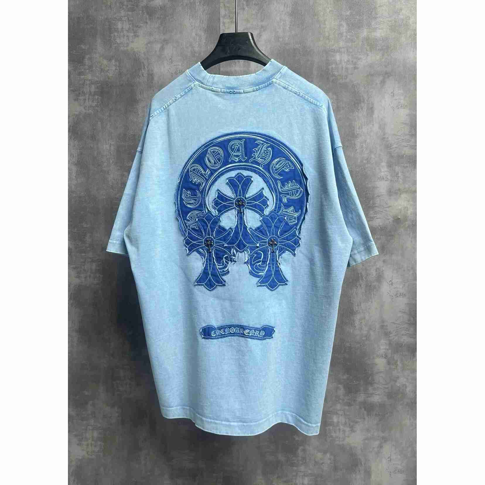 Chrome Hearts Horseshoe Cross Patch Embroidery  T-Shirt  - DesignerGu