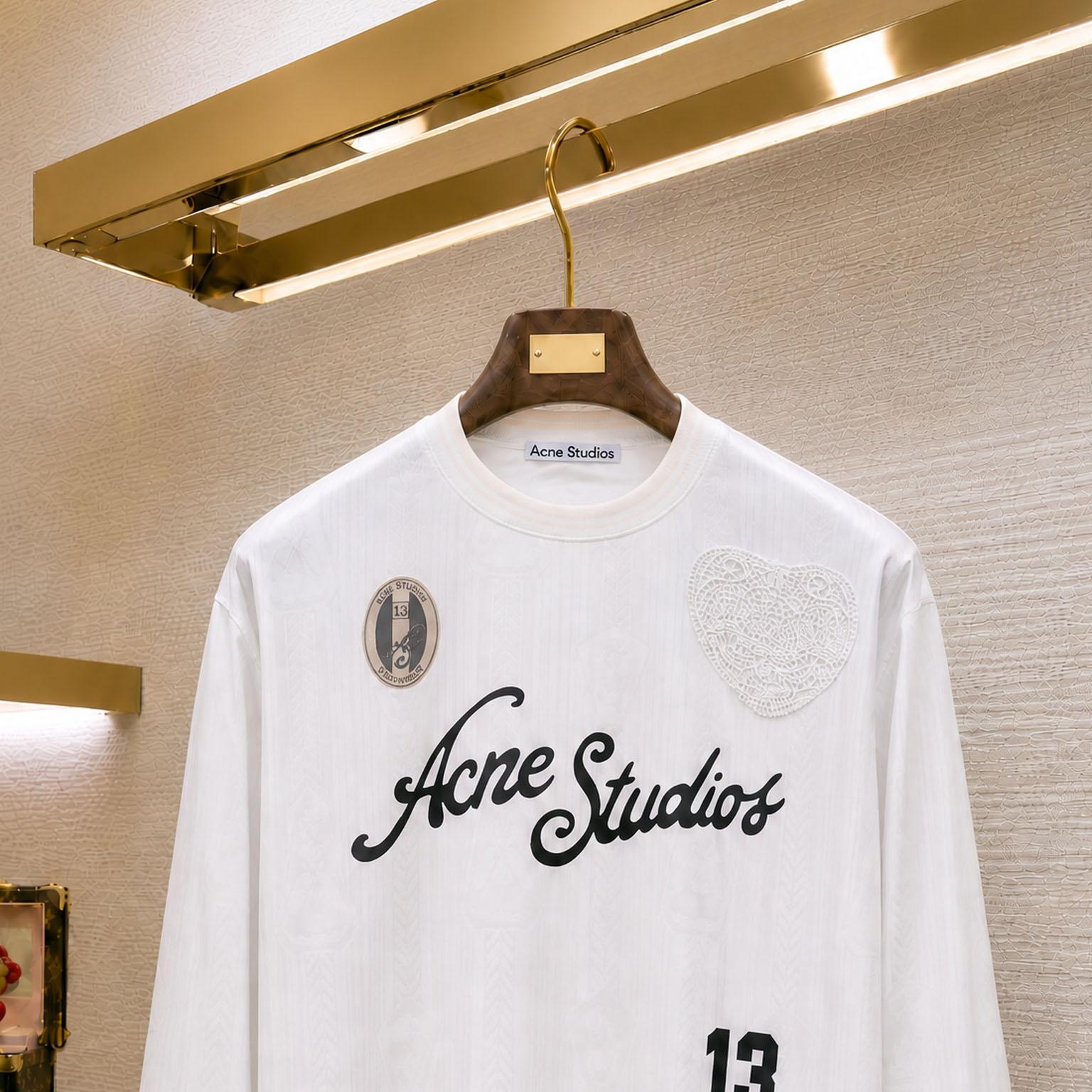 Acne Studios Logo Sports Jersey Top - DesignerGu
