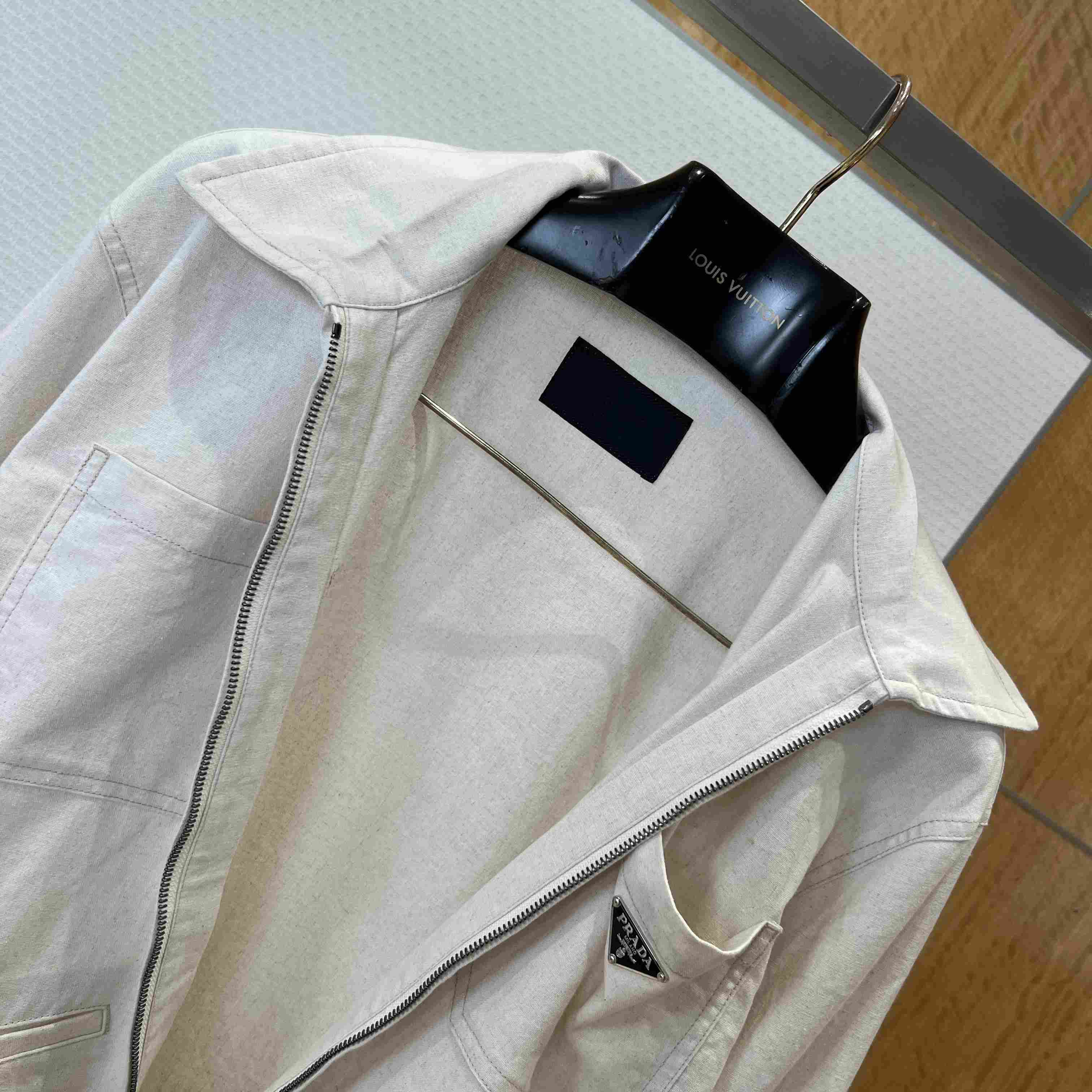 Prada Chambray BlousonJacket - DesignerGu