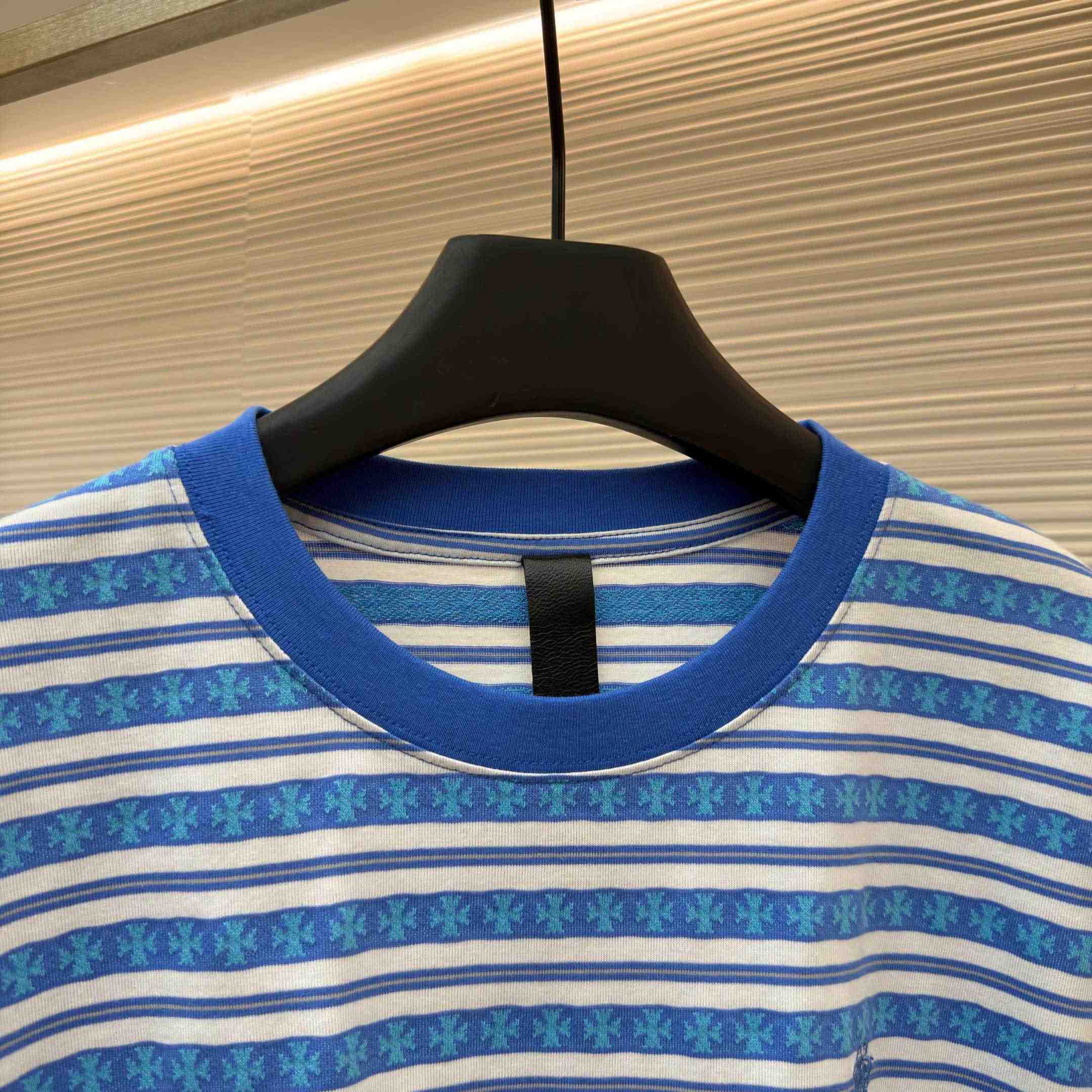Chrome Hearts Stripe Logo Tee  - DesignerGu