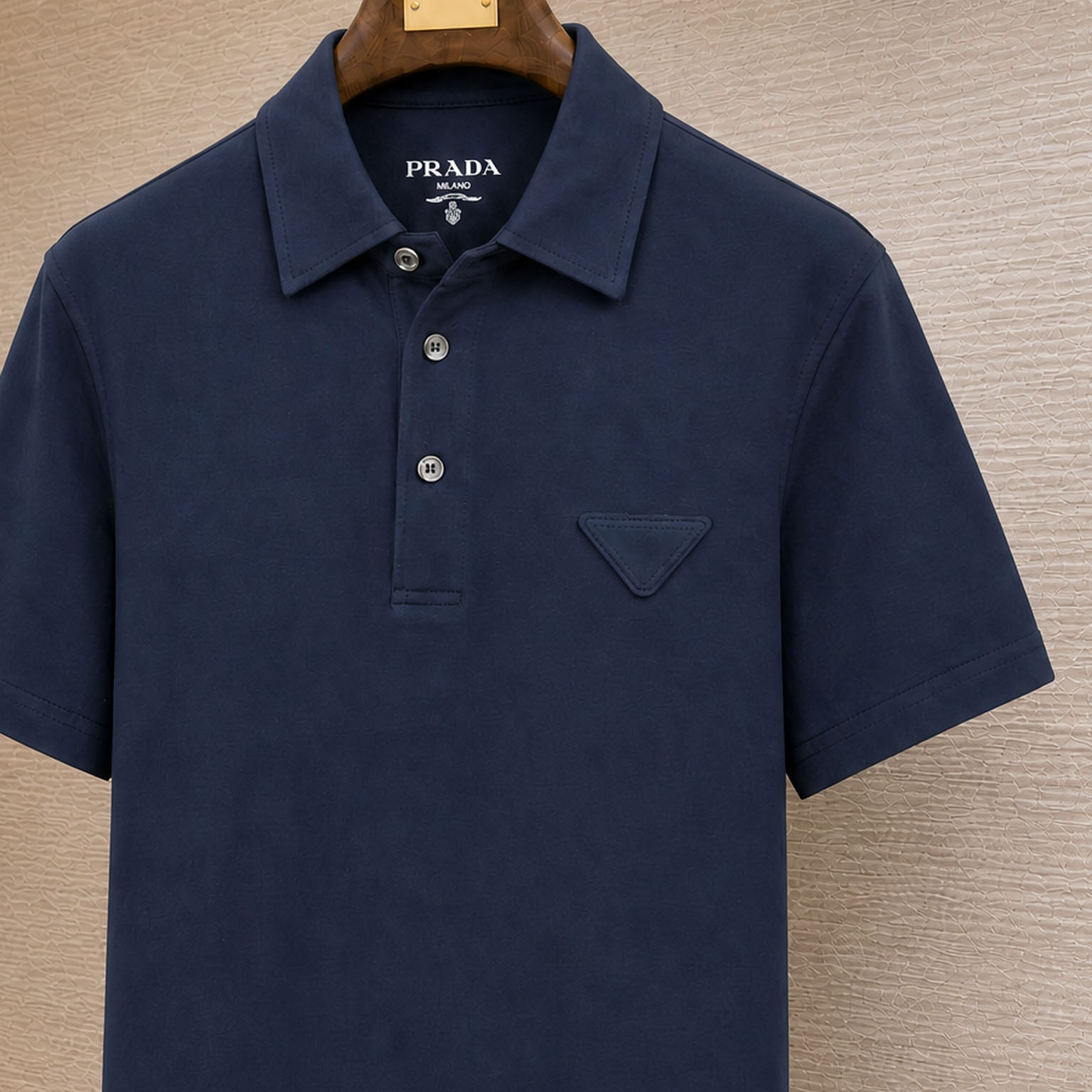 Prada Short-Sleeved Cotton Polo Shirt - DesignerGu