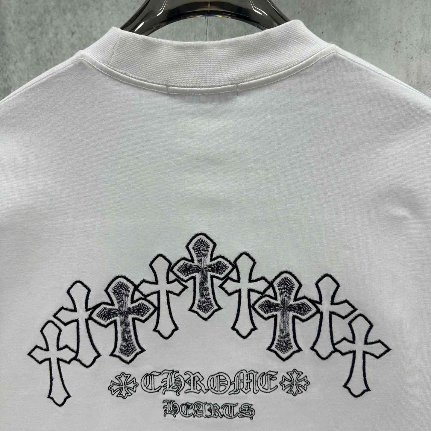 Chrome Hearts  Embroidered Sanskrit Cross T-Shirt 'White' - DesignerGu