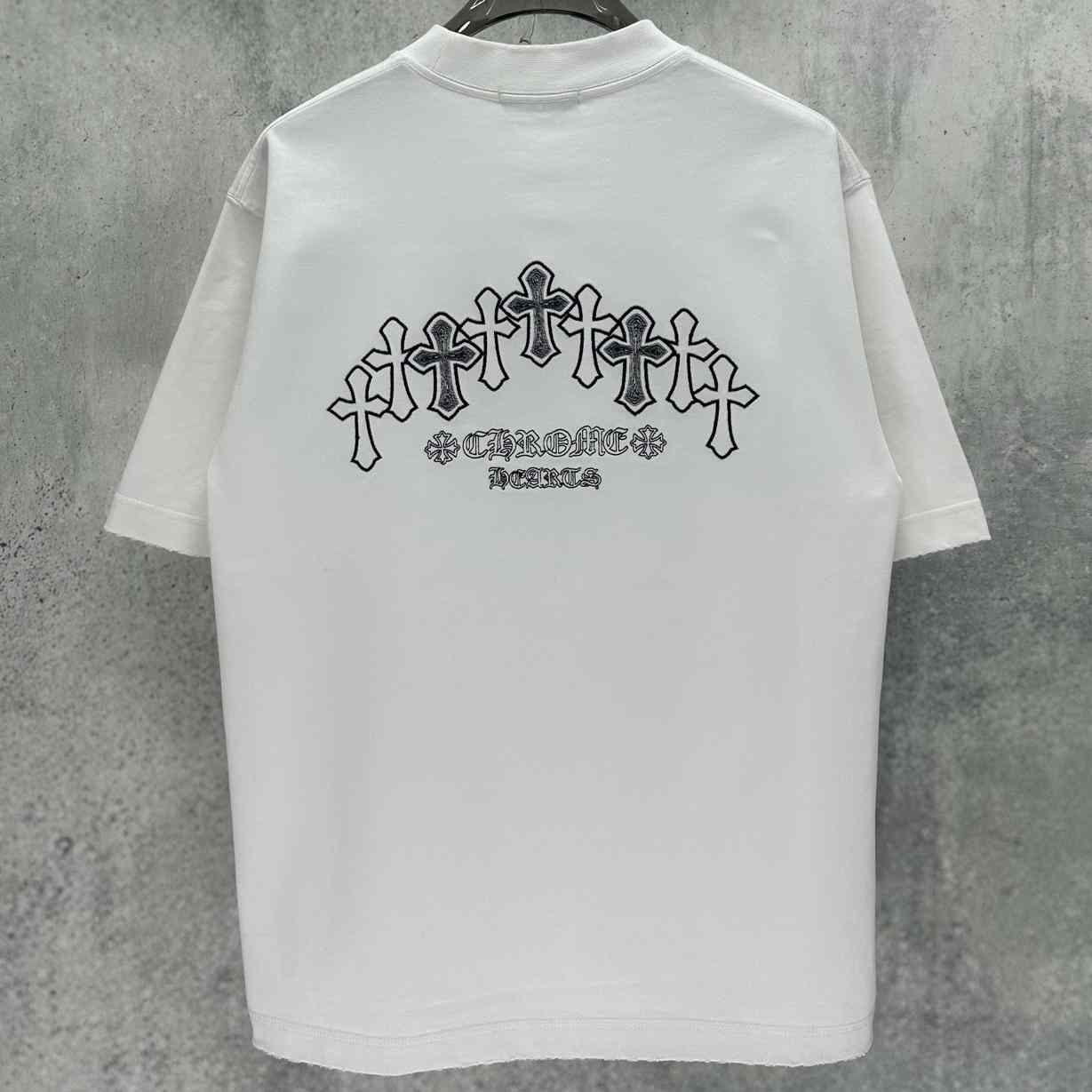 Chrome Hearts  Embroidered Sanskrit Cross T-Shirt 'White' - DesignerGu