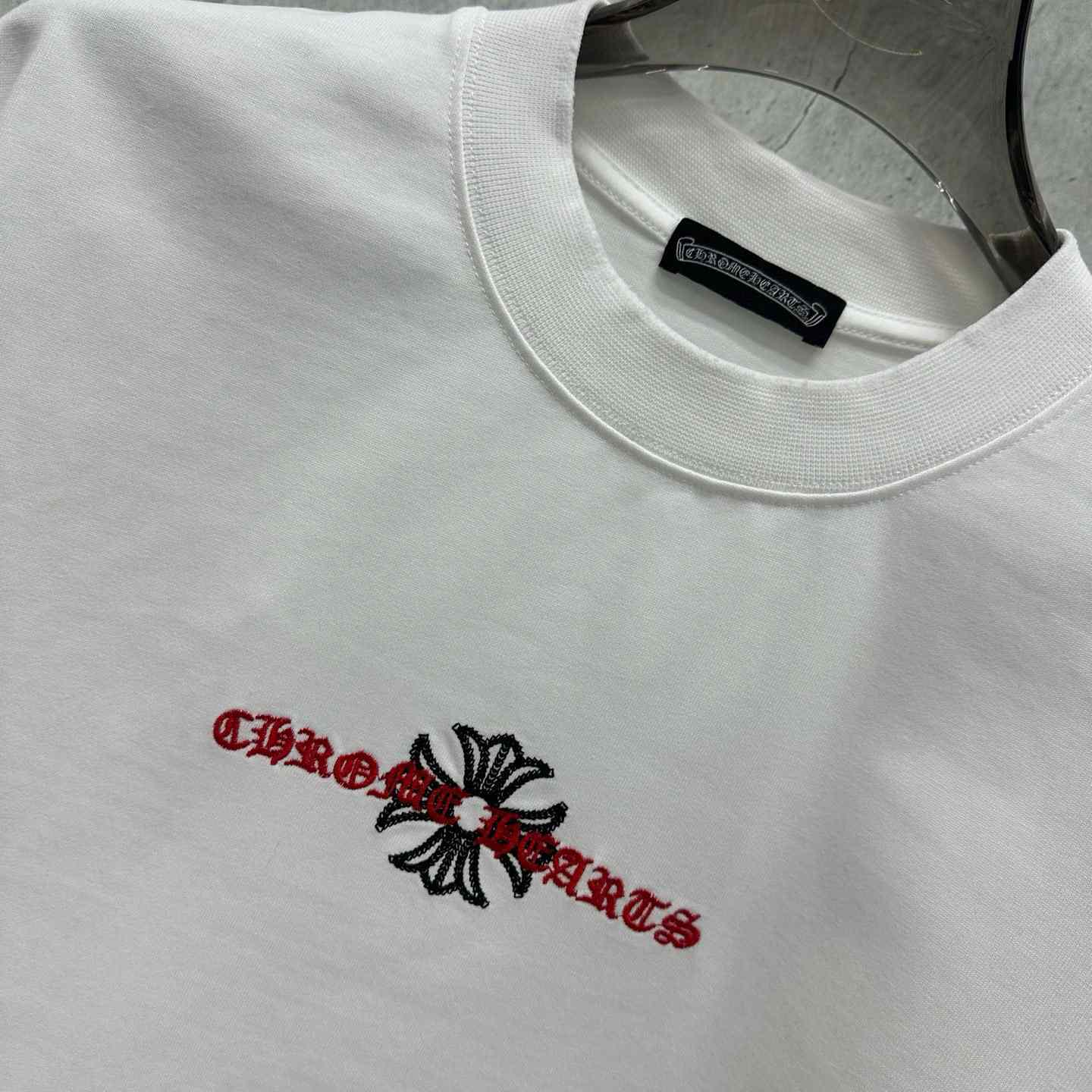 Chrome Hearts  Embroidered Sanskrit Cross T-Shirt 'White' - DesignerGu