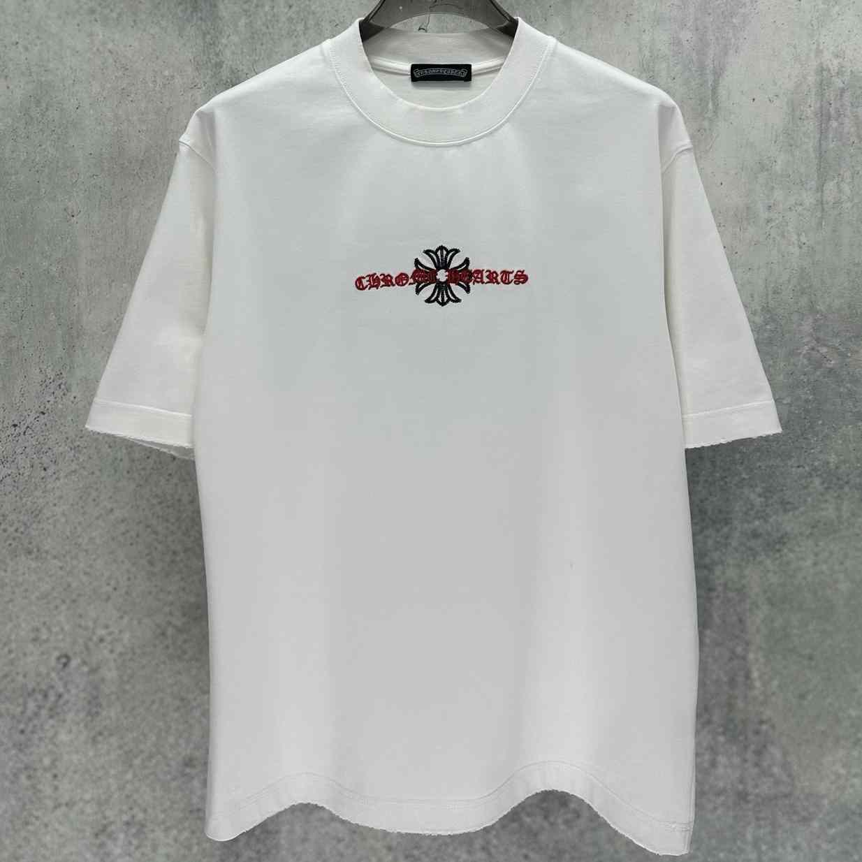 Chrome Hearts  Embroidered Sanskrit Cross T-Shirt 'White' - DesignerGu