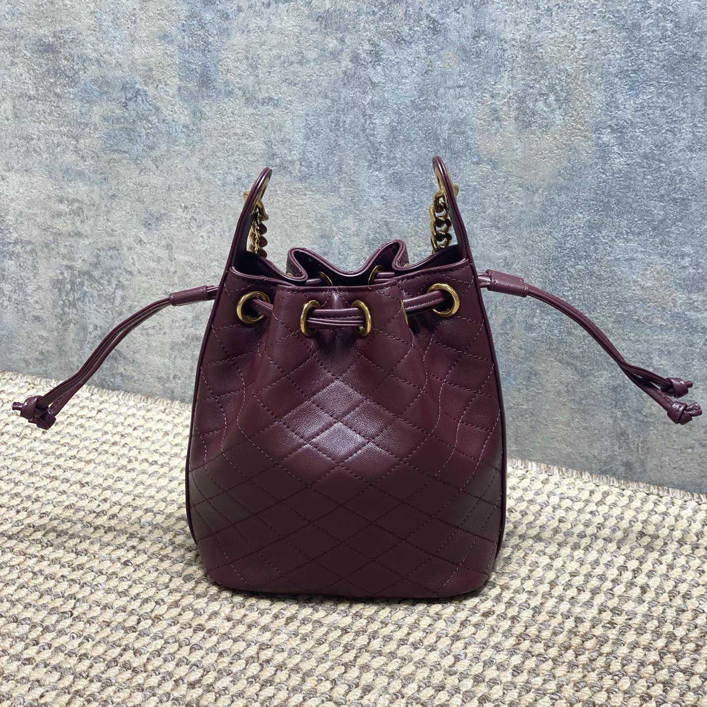 Saint Laurent Cassandre Quilted Leather Bucket Bag - DesignerGu