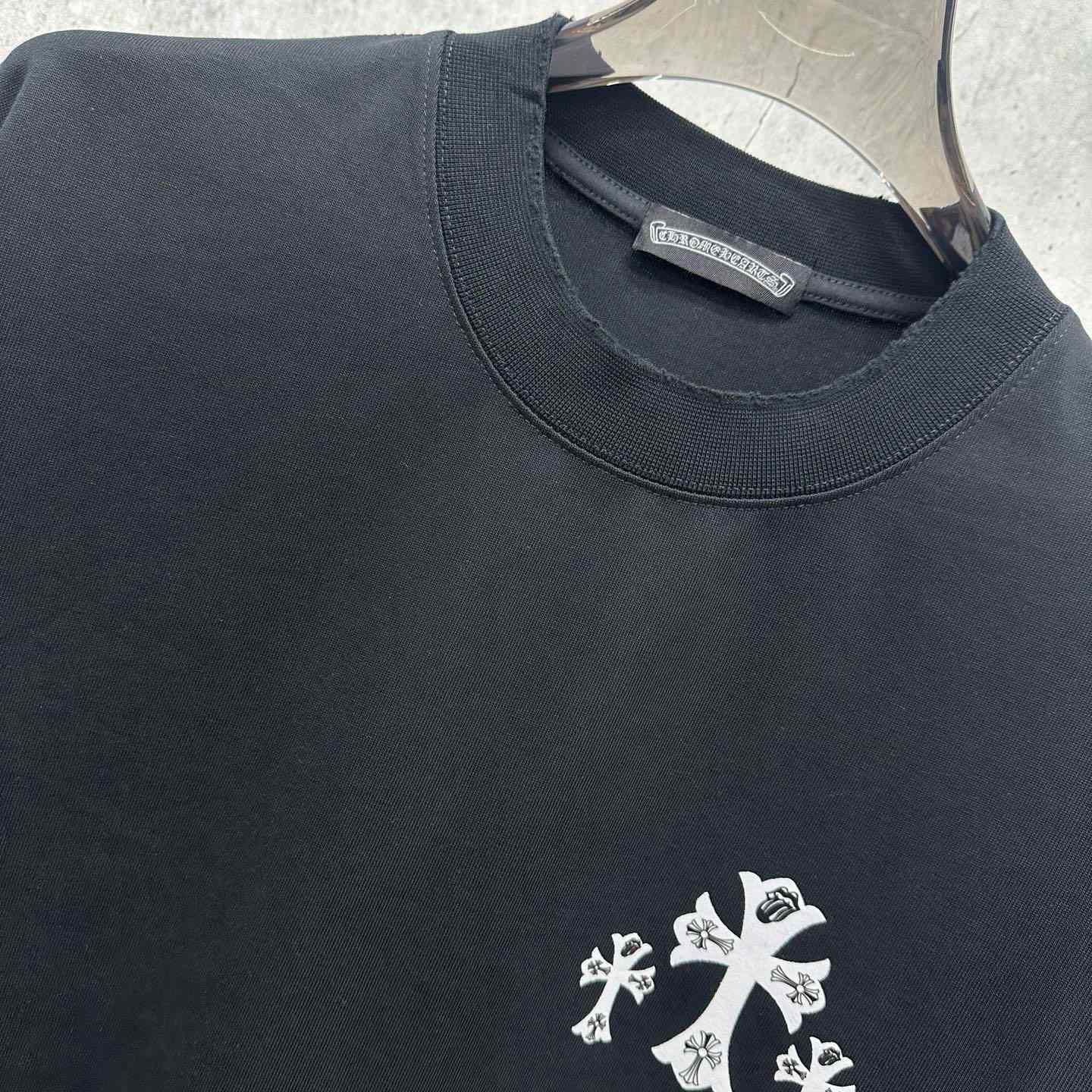 Chrome Hearts Colorful Cross Print Round Neck T-Shirt  'Black' - DesignerGu