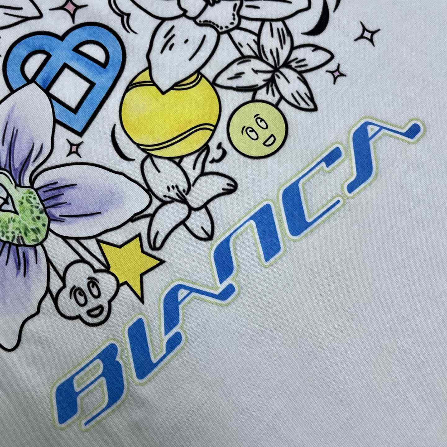 Casablanca  White Graffiti Short Sleeve T‑Shirt C1143 - DesignerGu