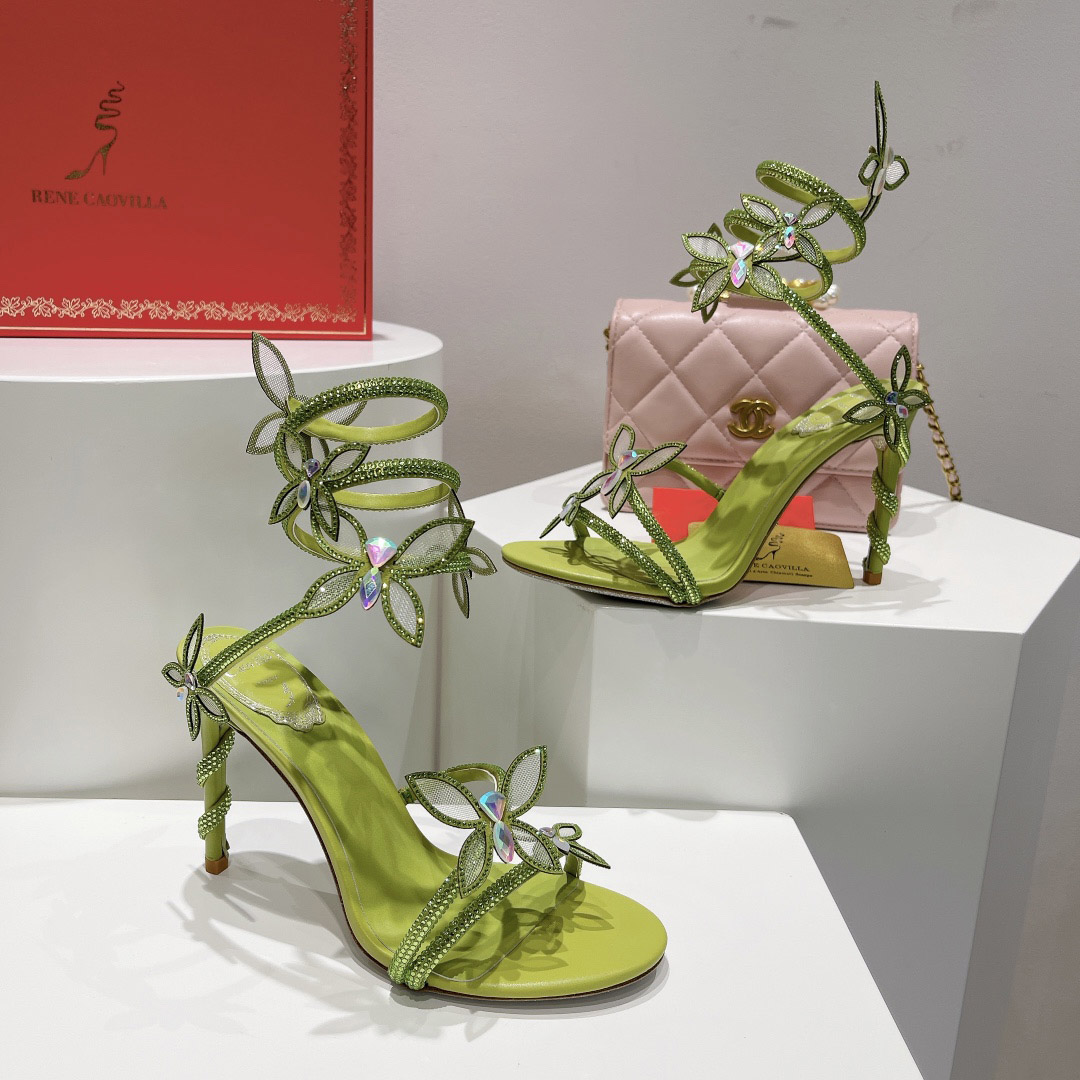 Rene Caovilla Embellished Margot Sandals - DesignerGu
