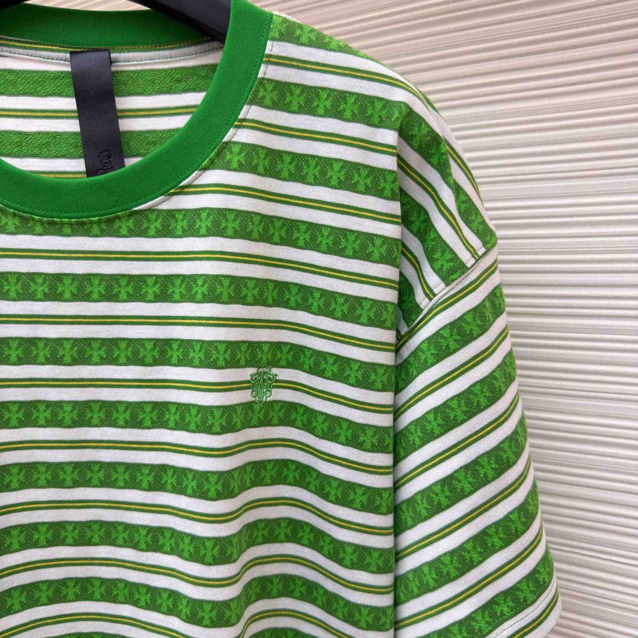 Chrome Hearts Stripe Logo Tee  - DesignerGu
