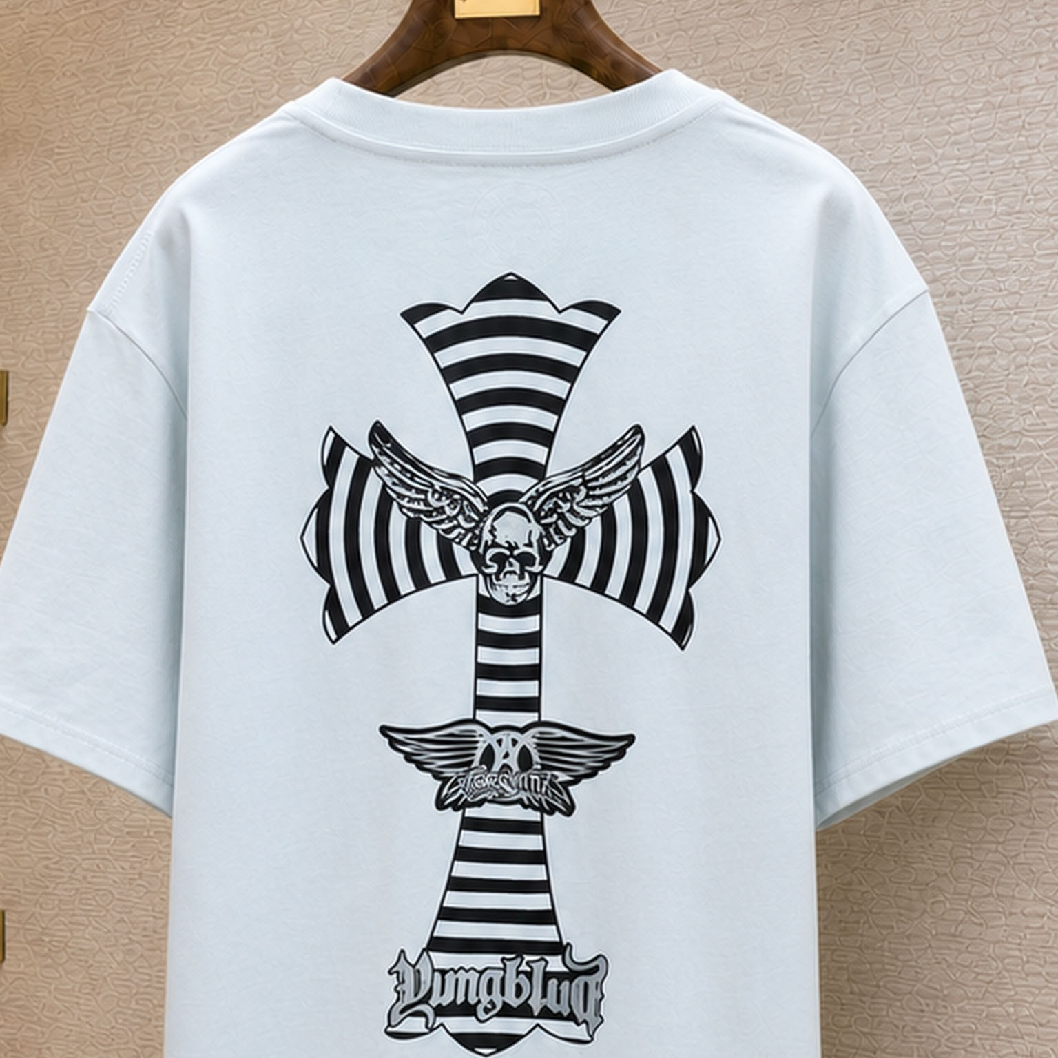 Chrome Hearts  Foti x Yungblud x Aerosmith Cotton T-shirt  - DesignerGu