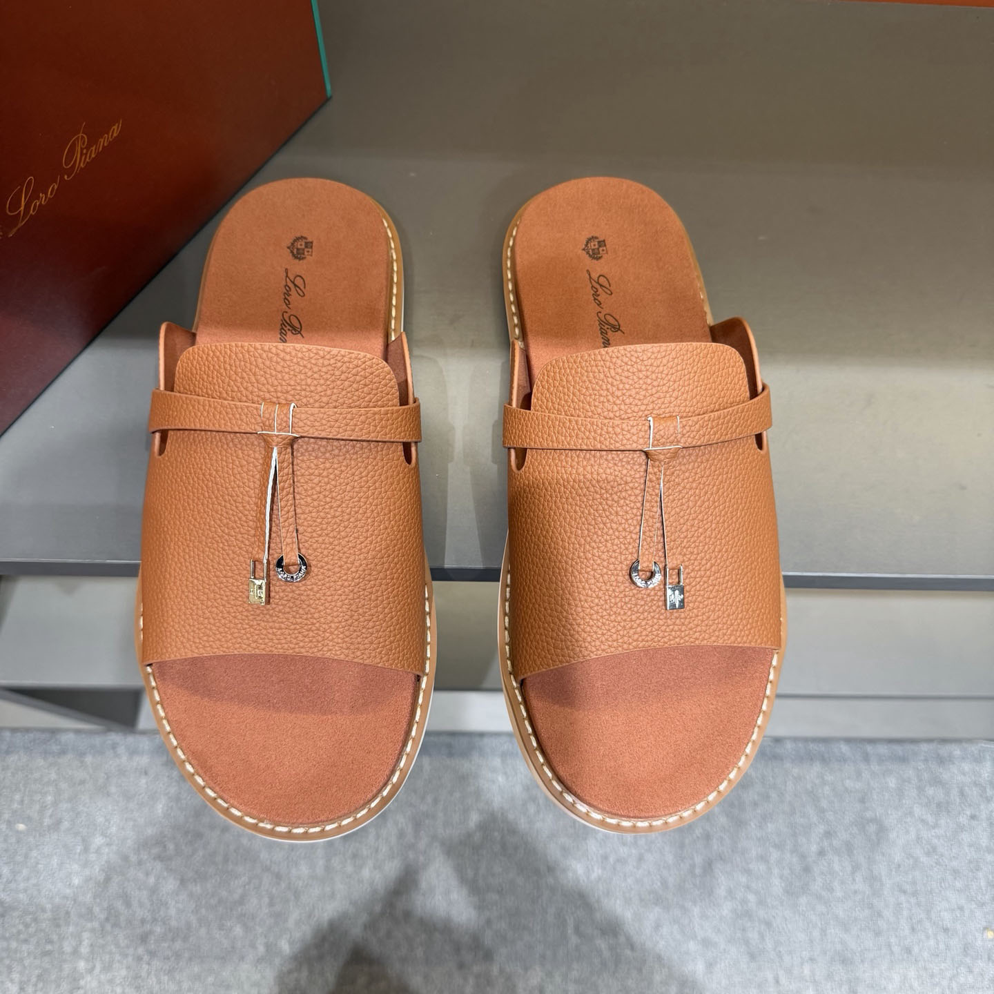 Loro Piana "Summer Walk" Slide Sandal - DesignerGu
