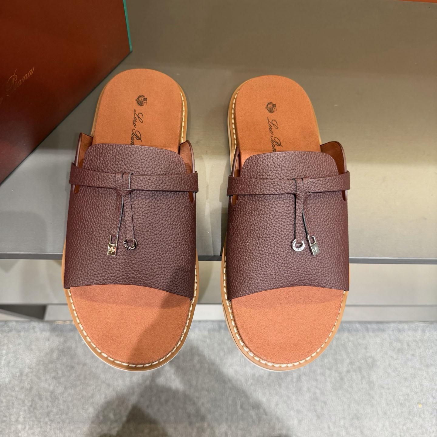Loro Piana "Summer Walk" Slide Sandal - DesignerGu