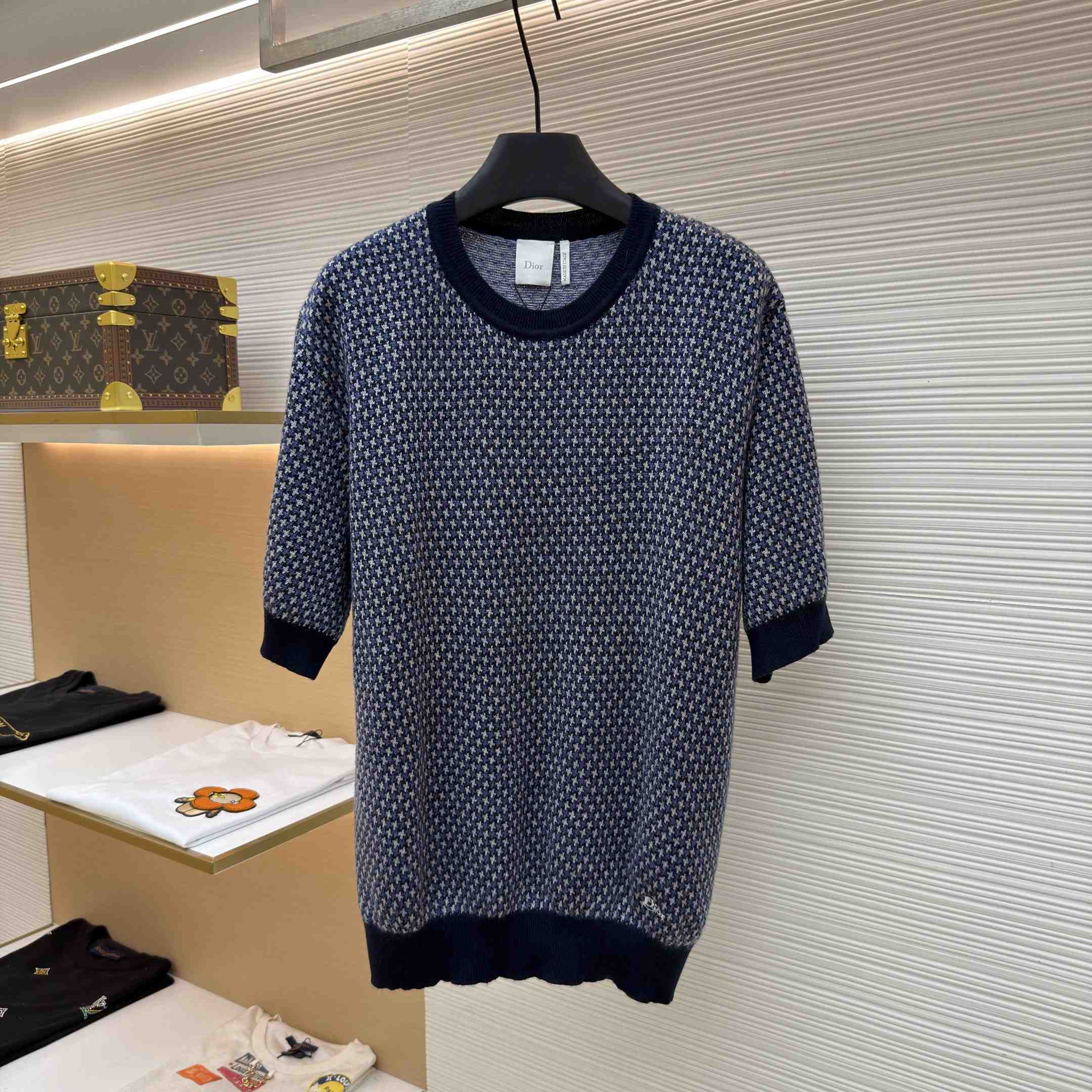  Dior Short-Sleeved Sweater - DesignerGu