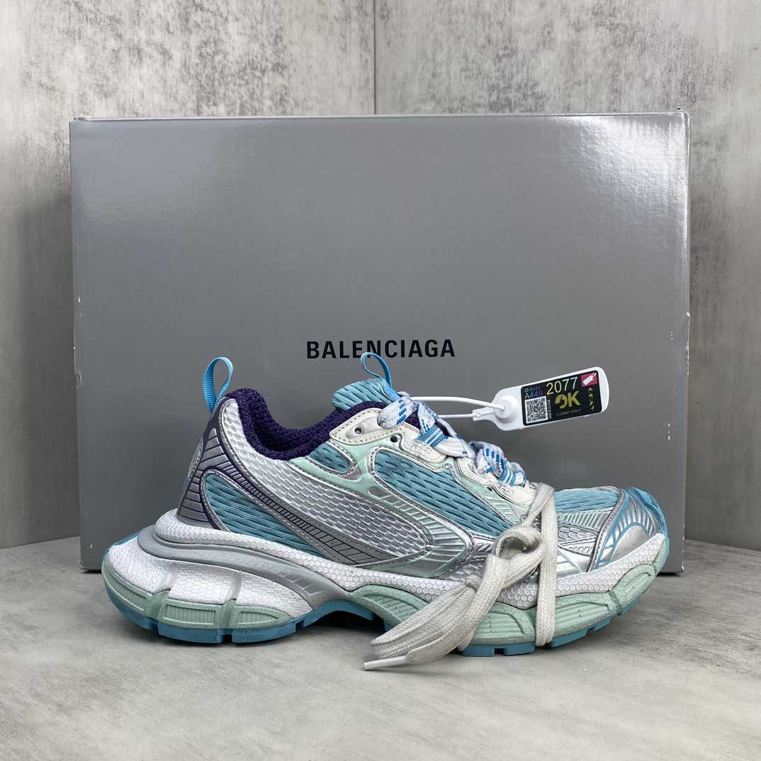  Balenciaga 3XL Sneaker 'Worn-Out - White Light Blue' - DesignerGu