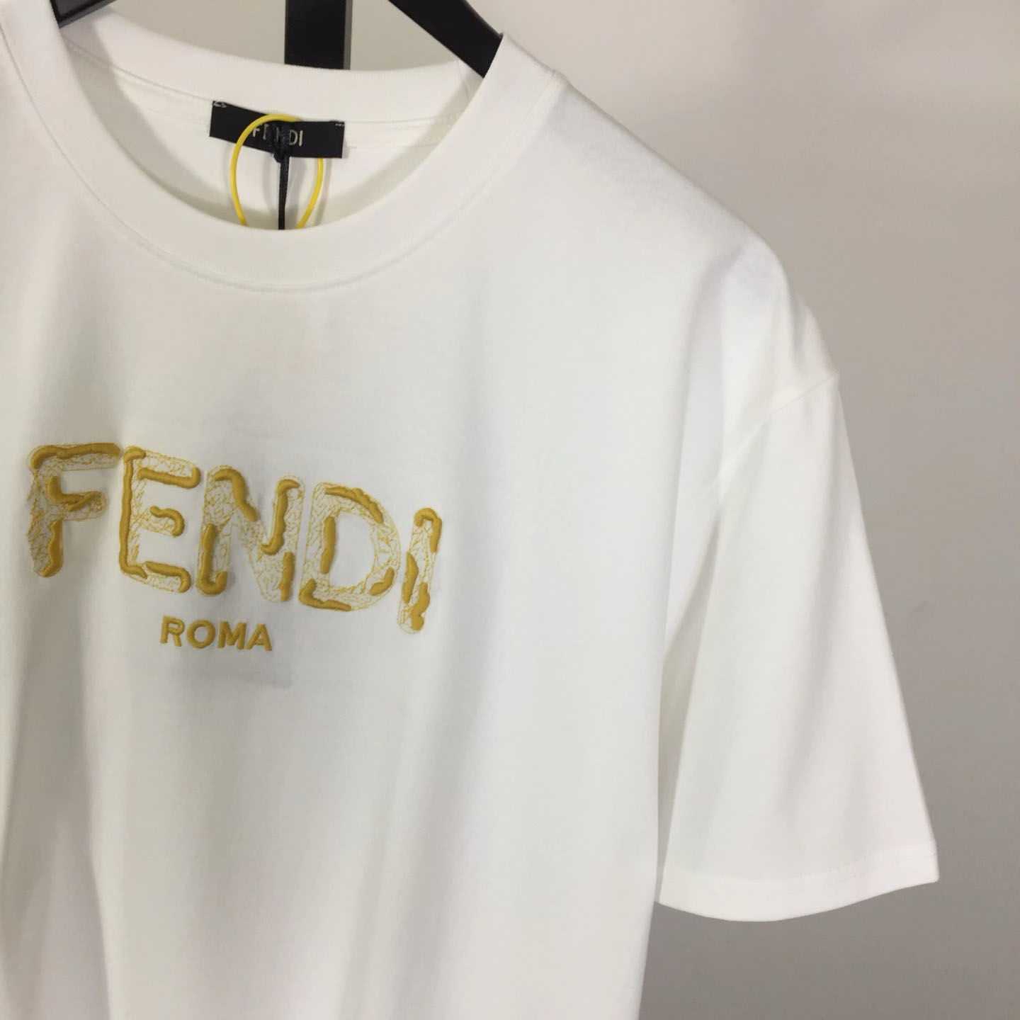 Fendi Logo-Print Cotton T-shirt - DesignerGu