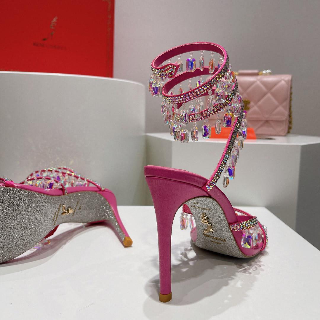 Rene Caovilla Chandelier Embellished Sandals - DesignerGu