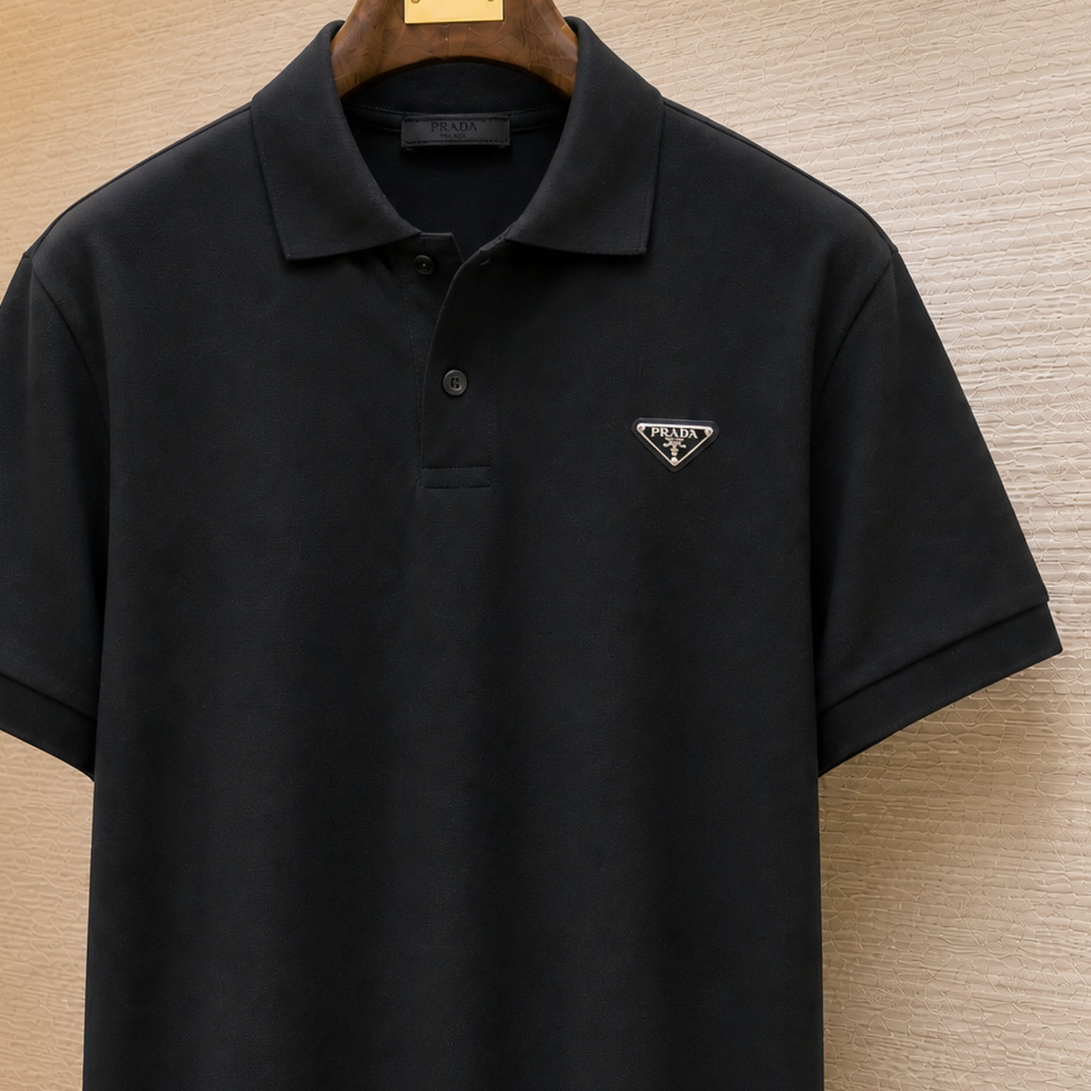 Prada Piqué Polo Shirt - DesignerGu