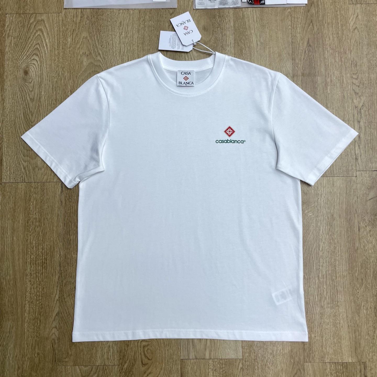 Casablanca White Sport Type Short Sleeve T‑Shirt C1170 - DesignerGu