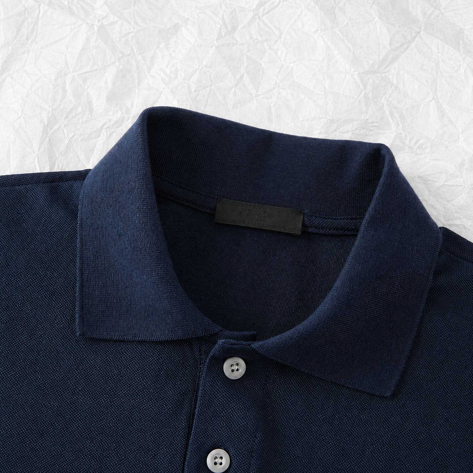 Prada Piqué Polo Shirt - DesignerGu