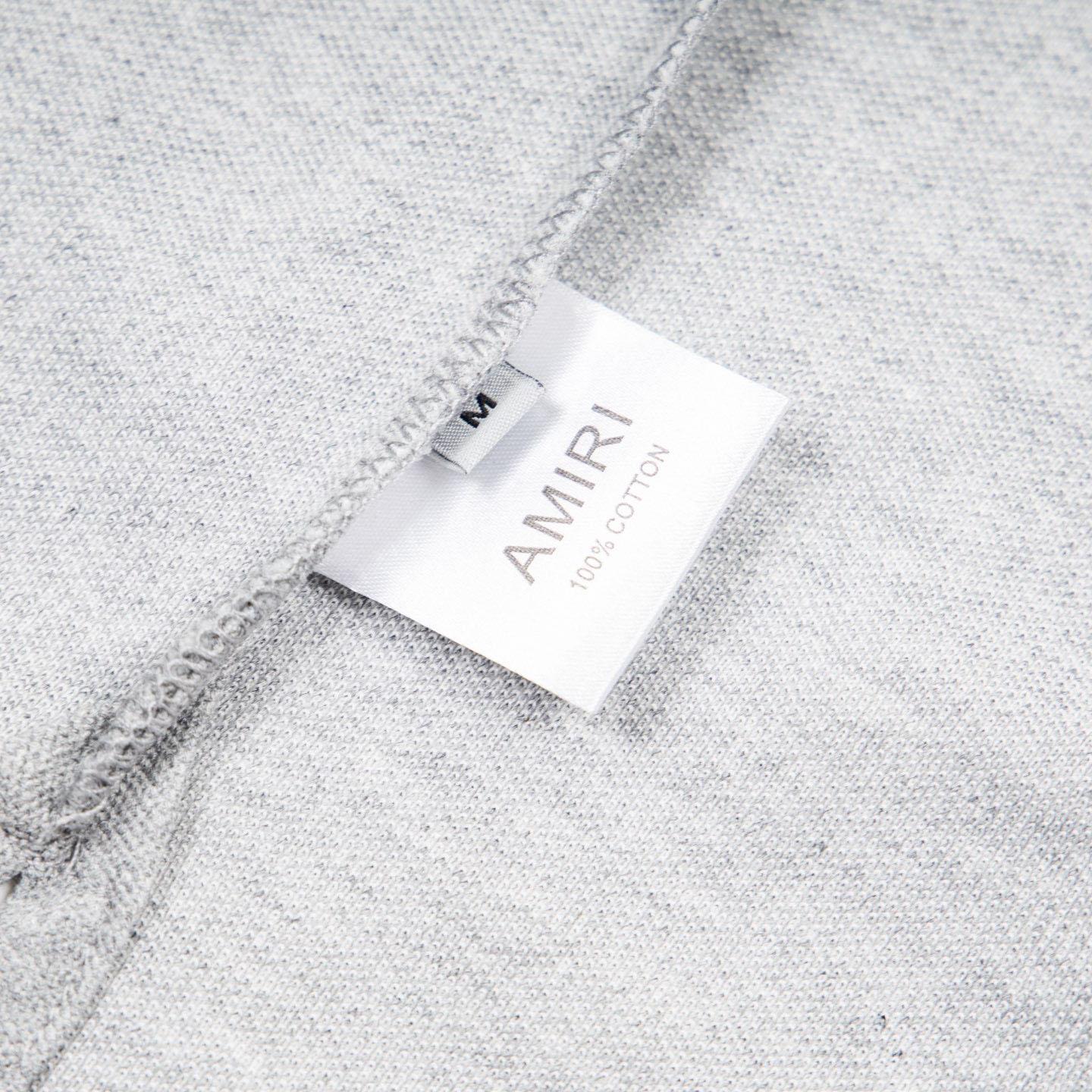 Amiri  Logo Embroidered Polo T-shirt - DesignerGu