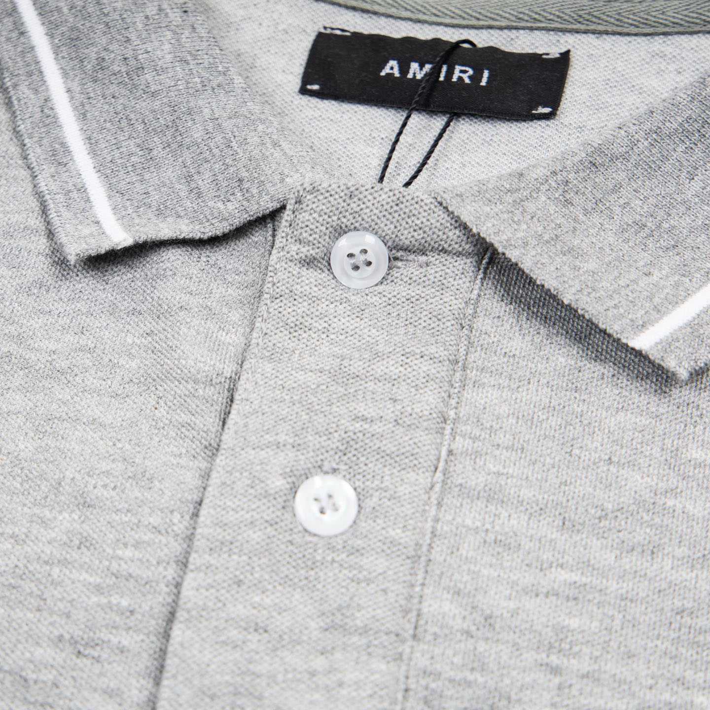 Amiri  Logo Embroidered Polo T-shirt - DesignerGu