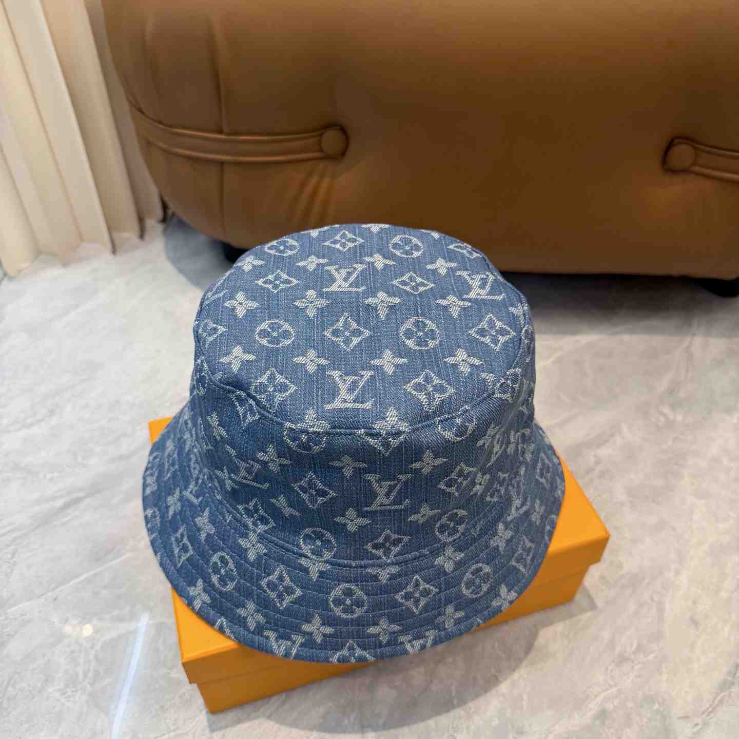 Louis Vuitton Denim Bucket Hat - DesignerGu
