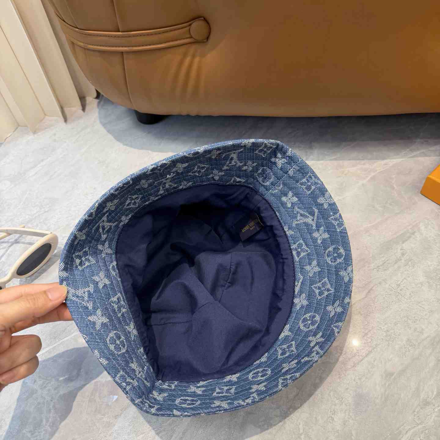 Louis Vuitton Denim Bucket Hat - DesignerGu