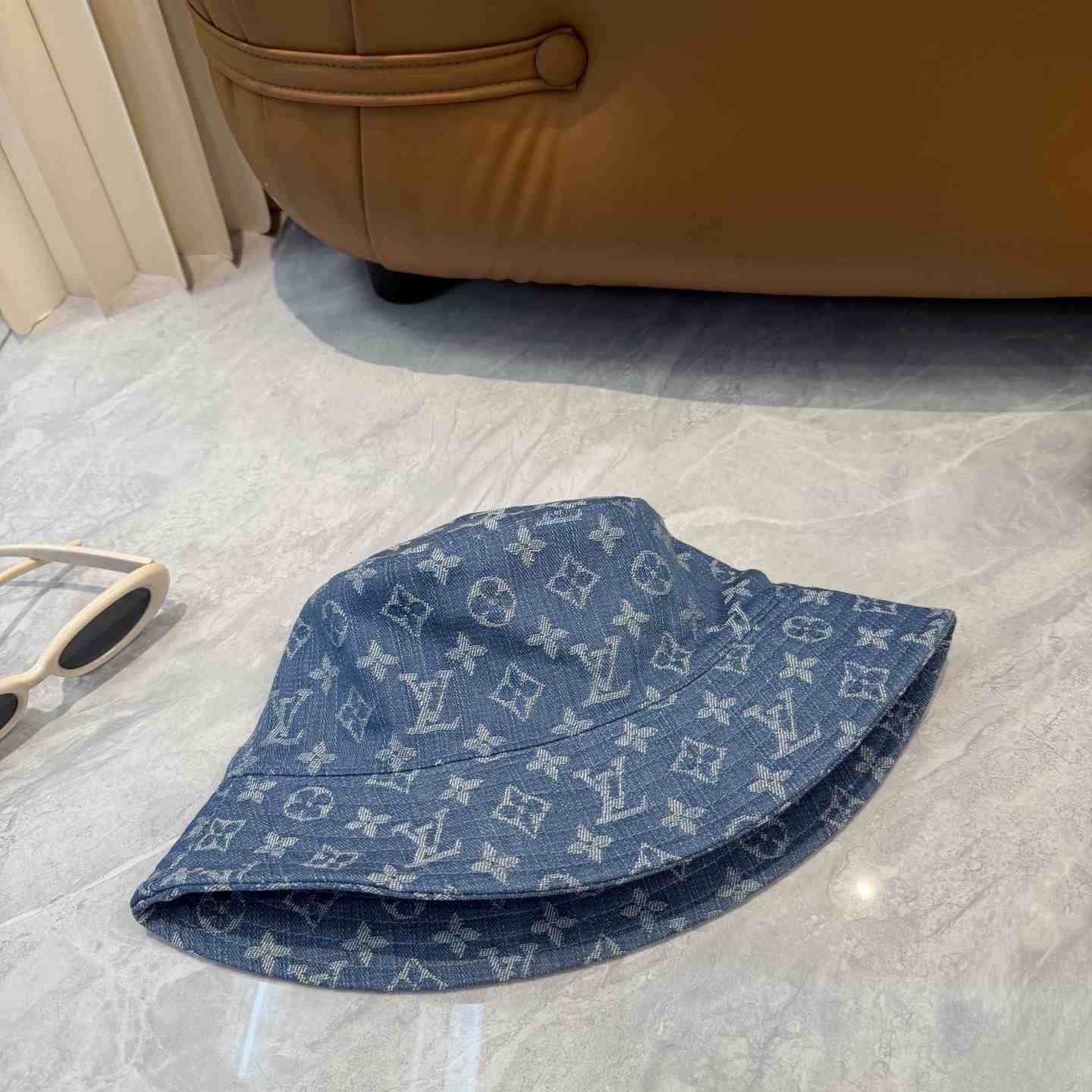 Louis Vuitton Denim Bucket Hat - DesignerGu