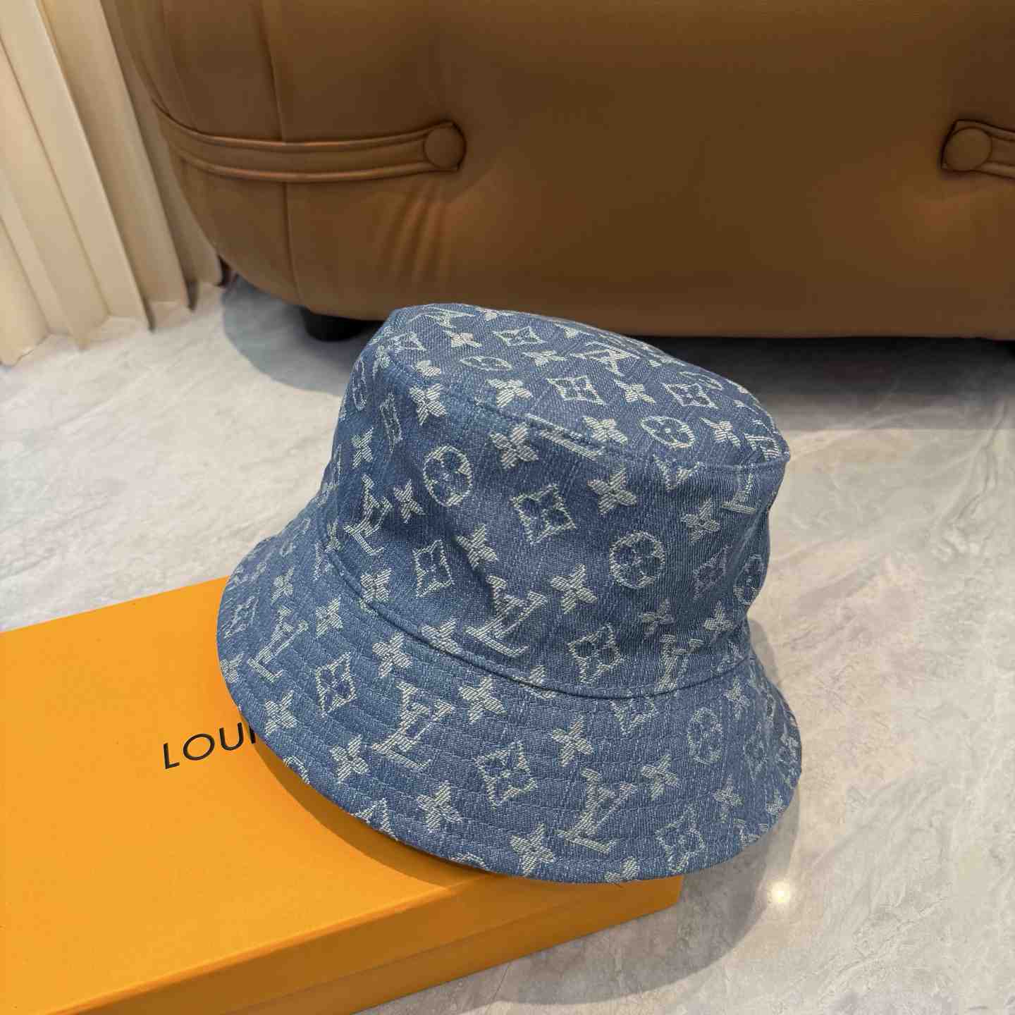 Louis Vuitton Denim Bucket Hat - DesignerGu