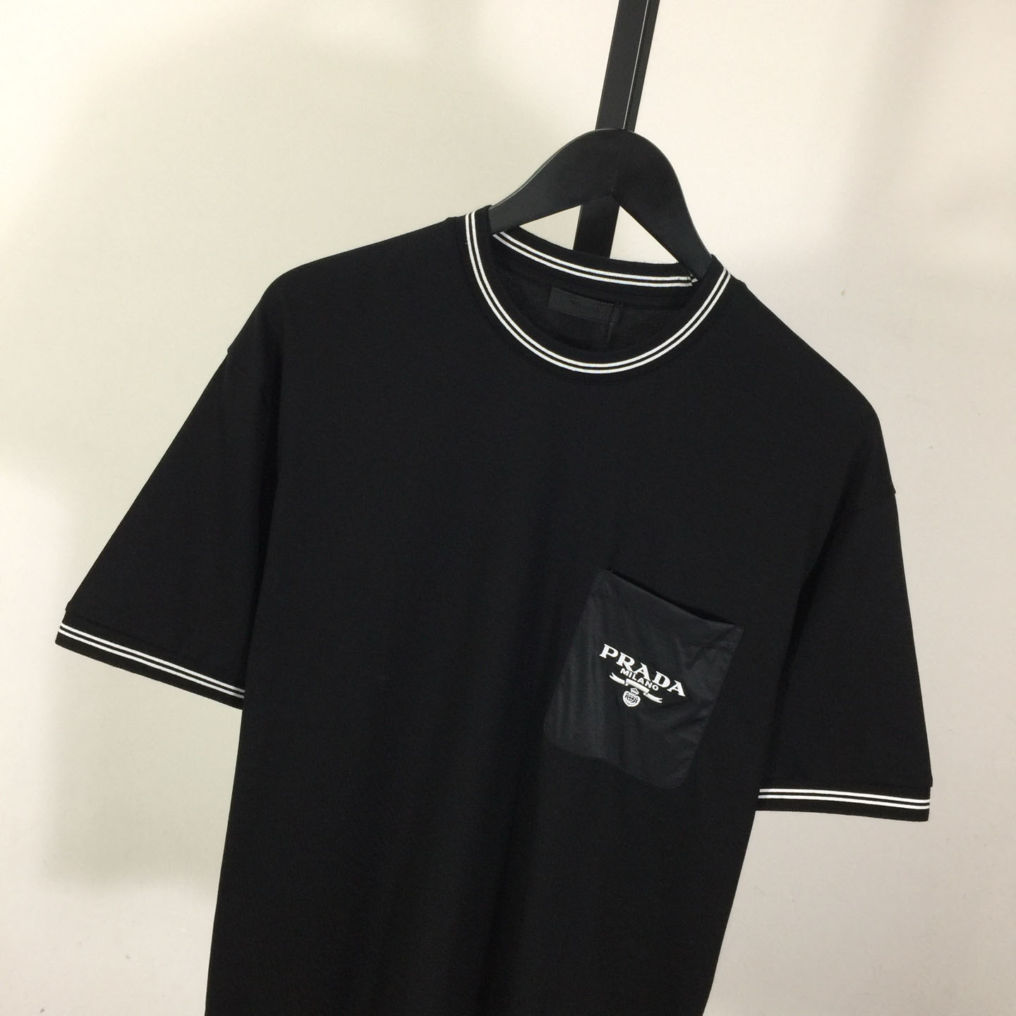 Prada Cotton  Logo Pocket T-shirt - DesignerGu