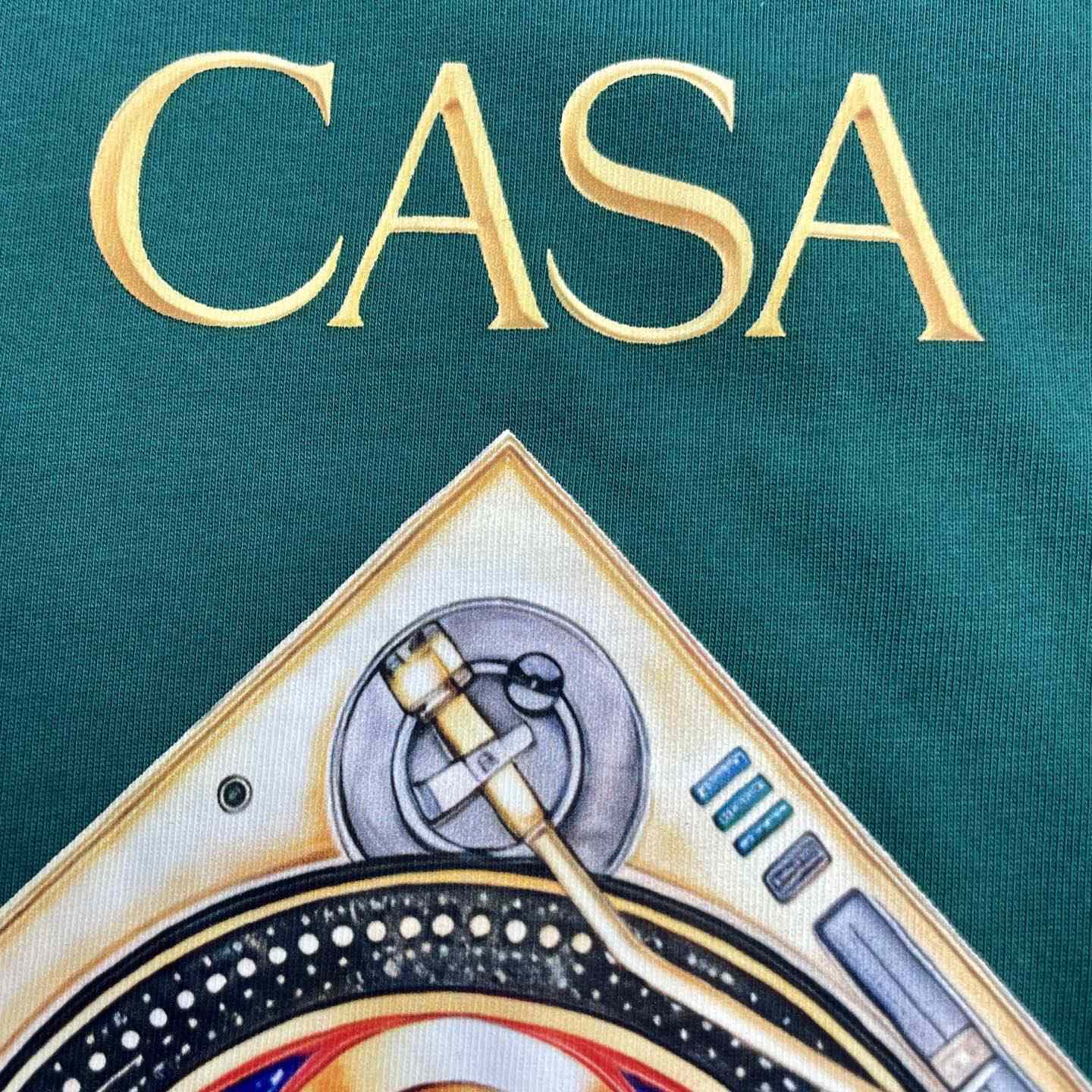 Casablanca  Green Plafond Orne De Musique Short Sleeve T‑Shirt C1147 - DesignerGu