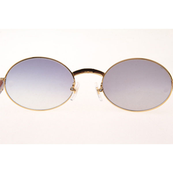 Cartier CT 7550178 Wood Sunglasses In Gold Grey - DesignerGu