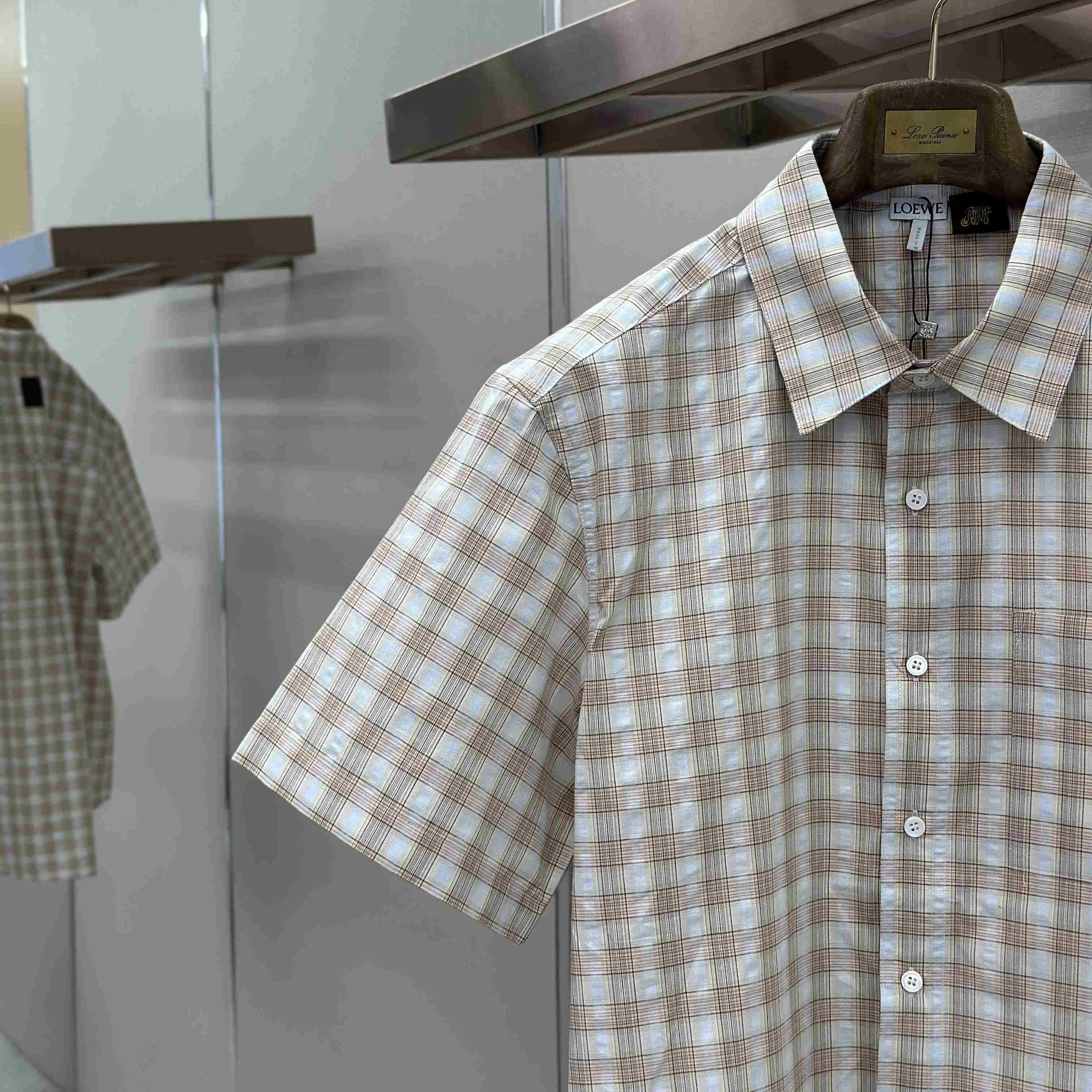 Loewe Short Sleeve Shirt In Cotton - DesignerGu