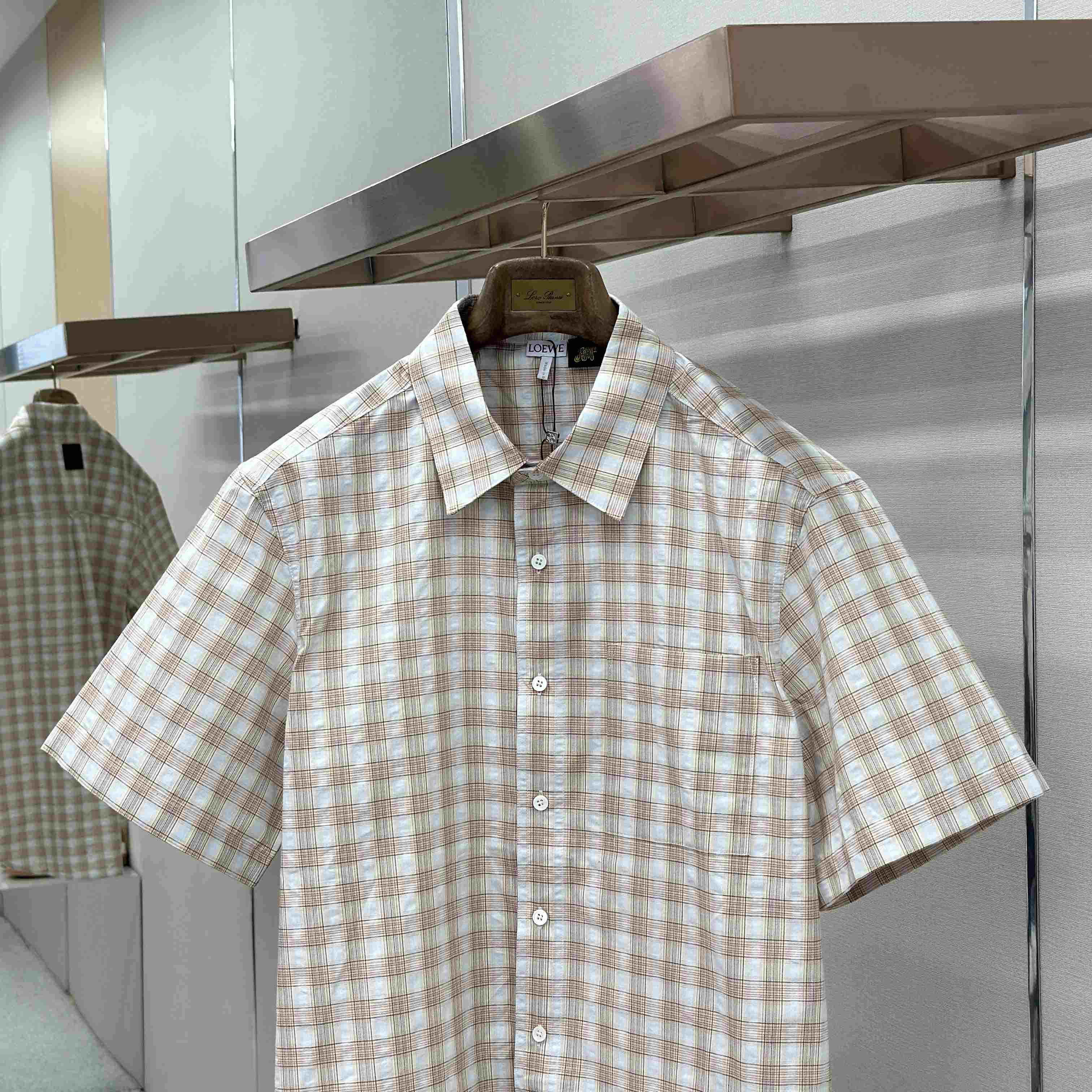 Loewe Short Sleeve Shirt In Cotton - DesignerGu