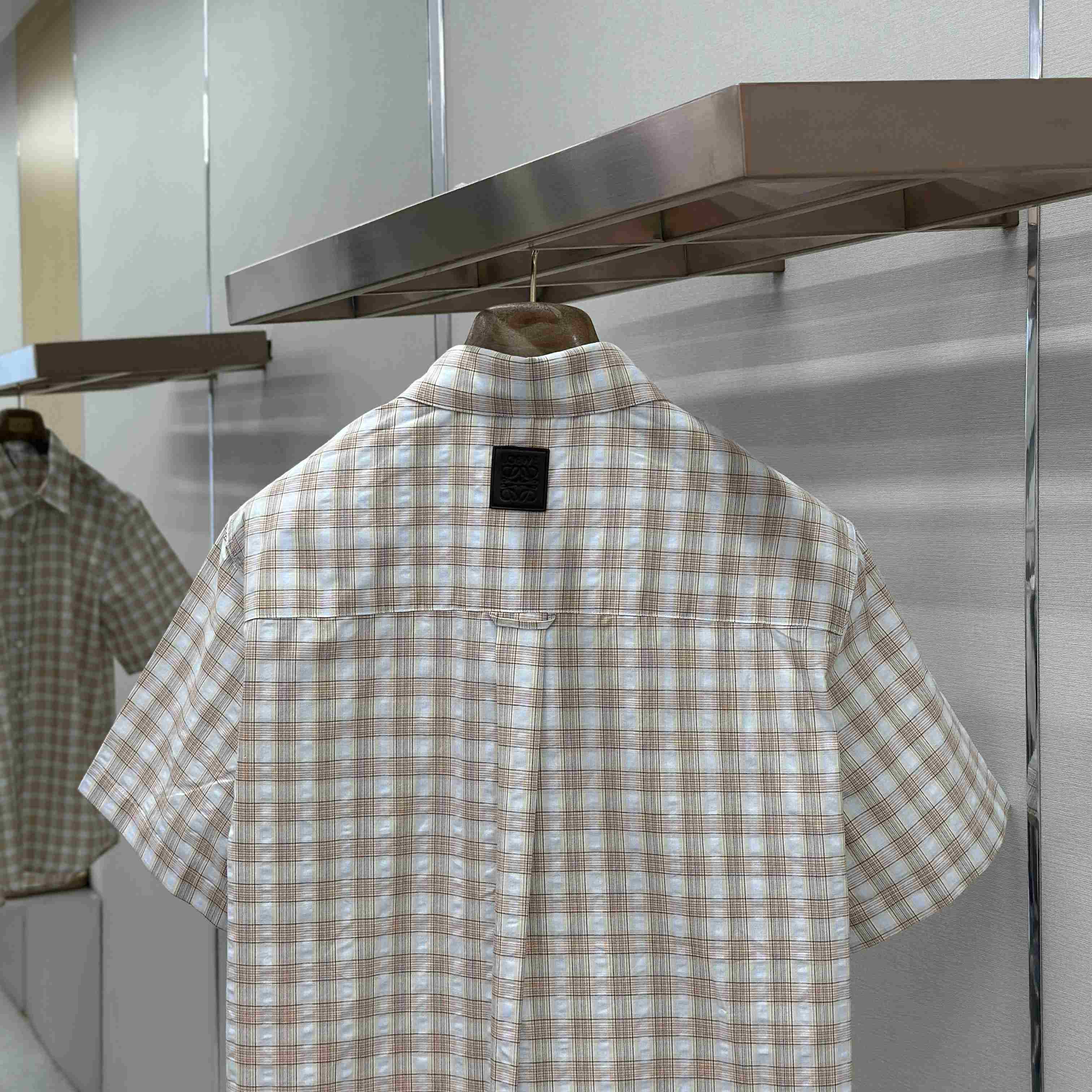 Loewe Short Sleeve Shirt In Cotton - DesignerGu