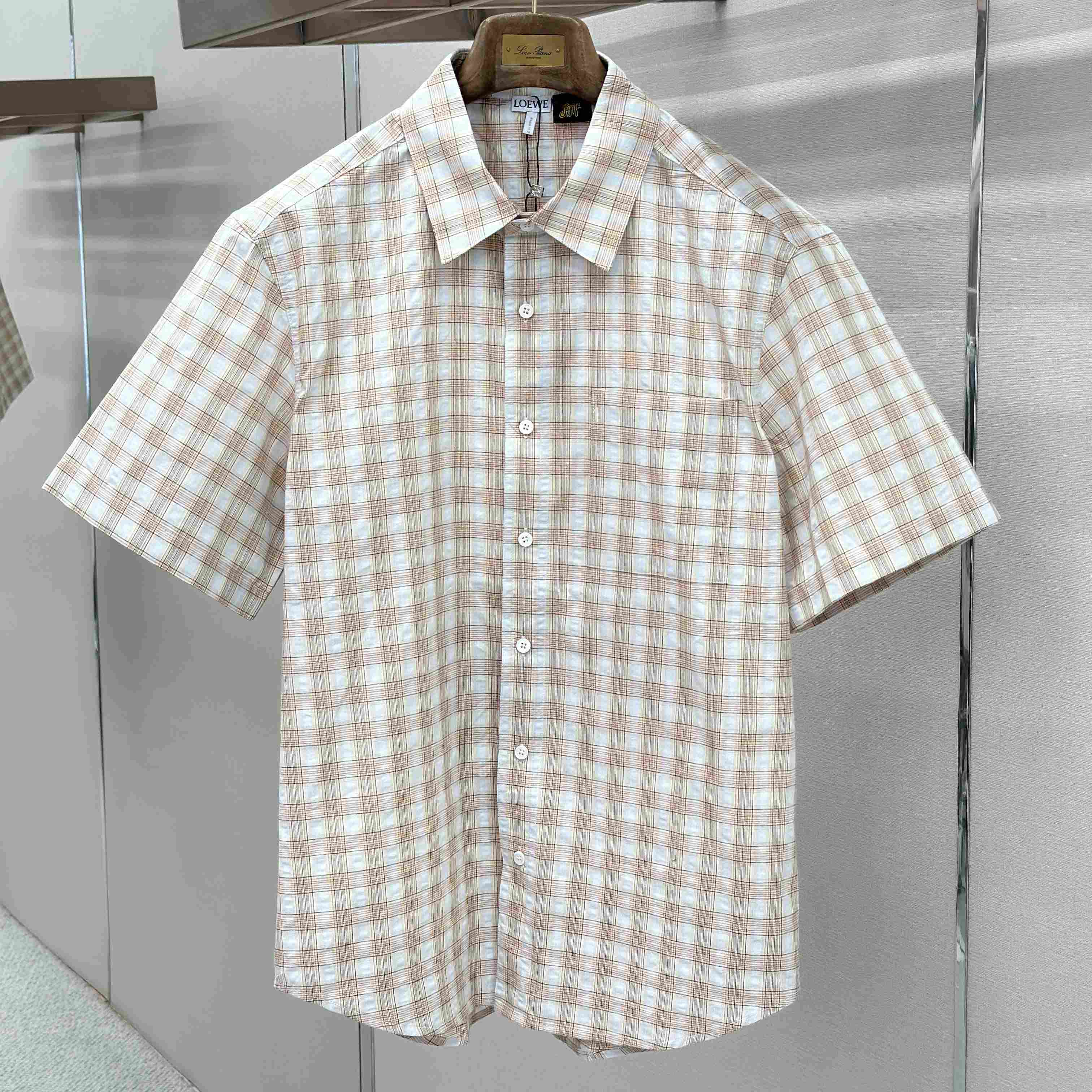 Loewe Short Sleeve Shirt In Cotton - DesignerGu