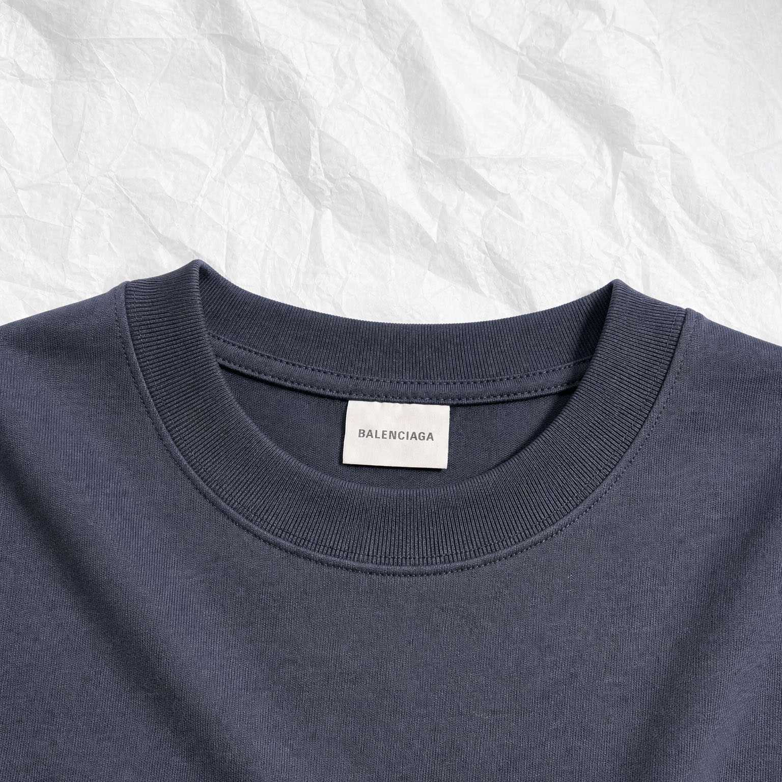 Balenciaga Wfp Medium Fit T-shirt In Navy - DesignerGu