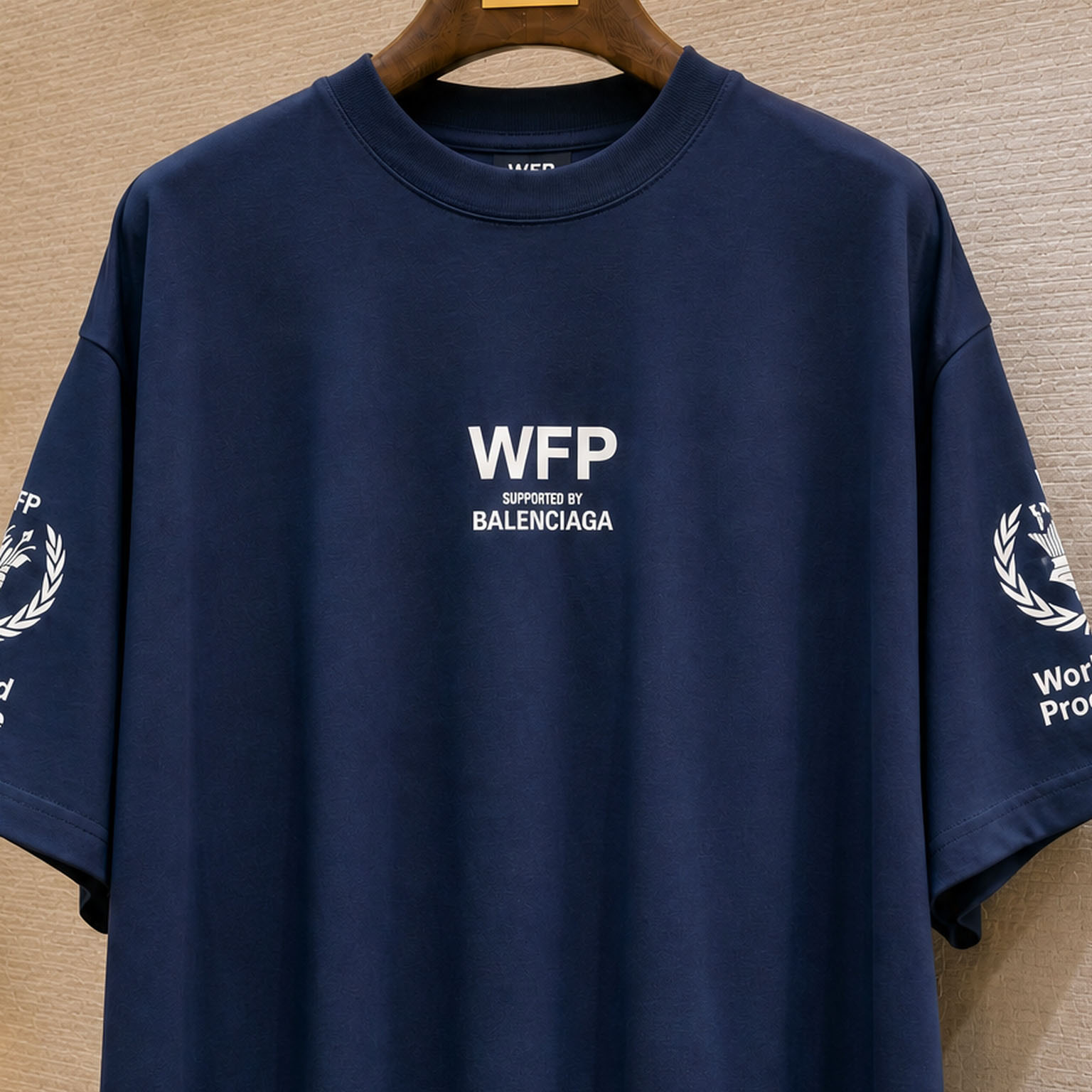 Balenciaga Wfp Medium Fit T-shirt In Navy - DesignerGu