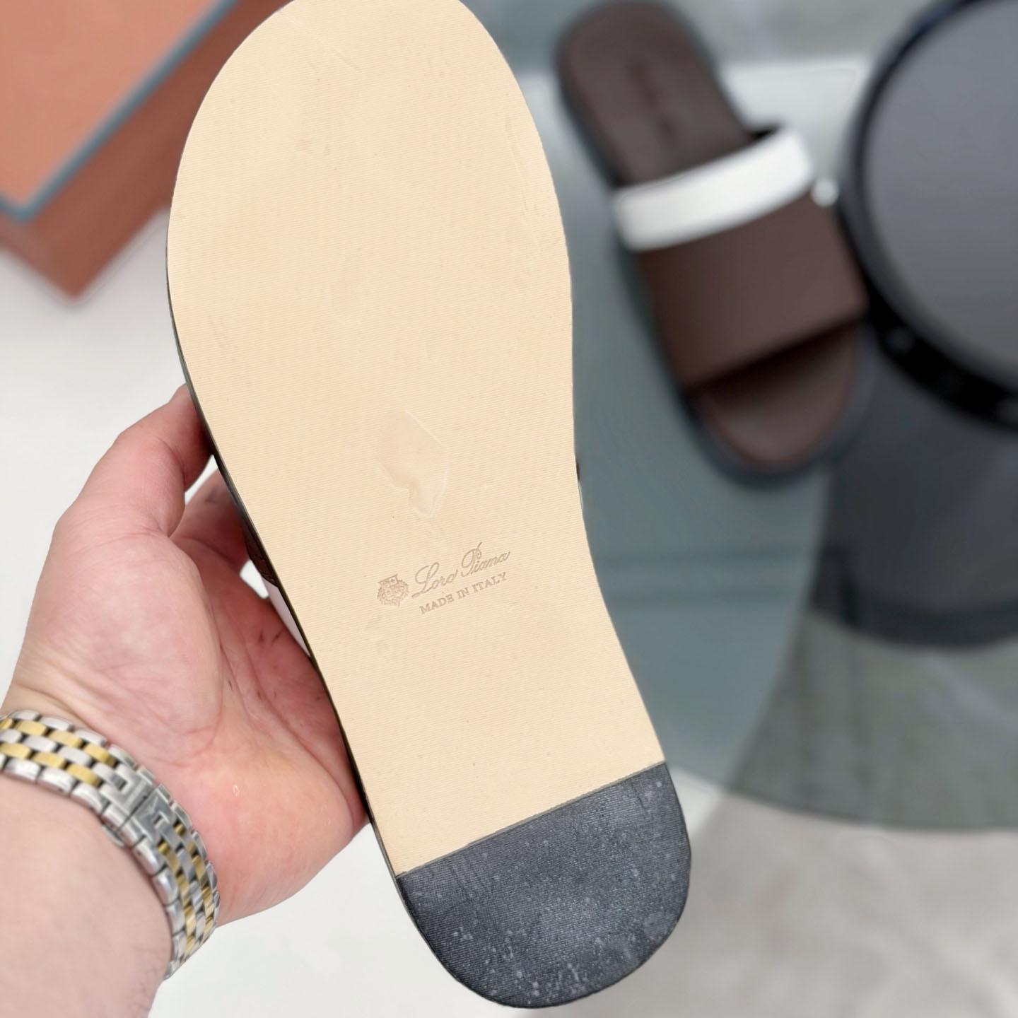 Loro Piana  Slide Sandal - DesignerGu