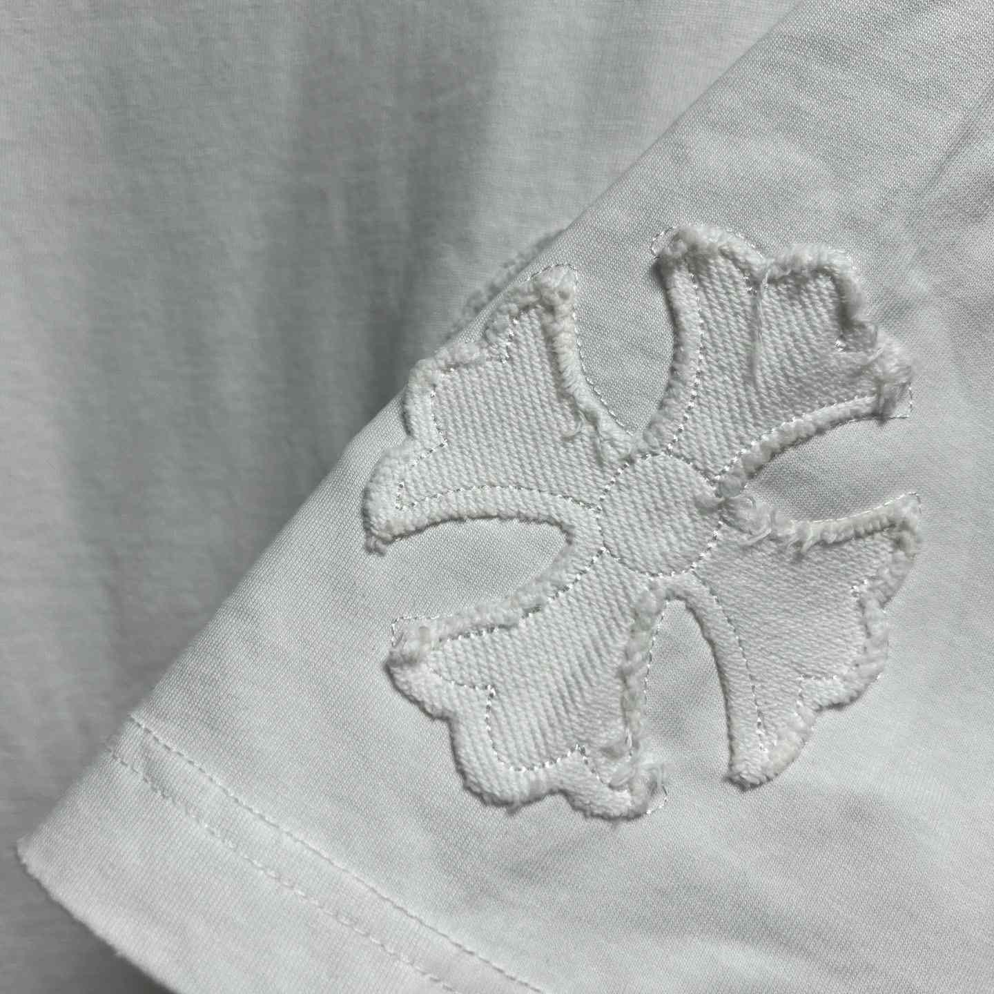 Chrome Hearts Colorful Embroidered Badge Pattern T-Shirt 'White' - DesignerGu