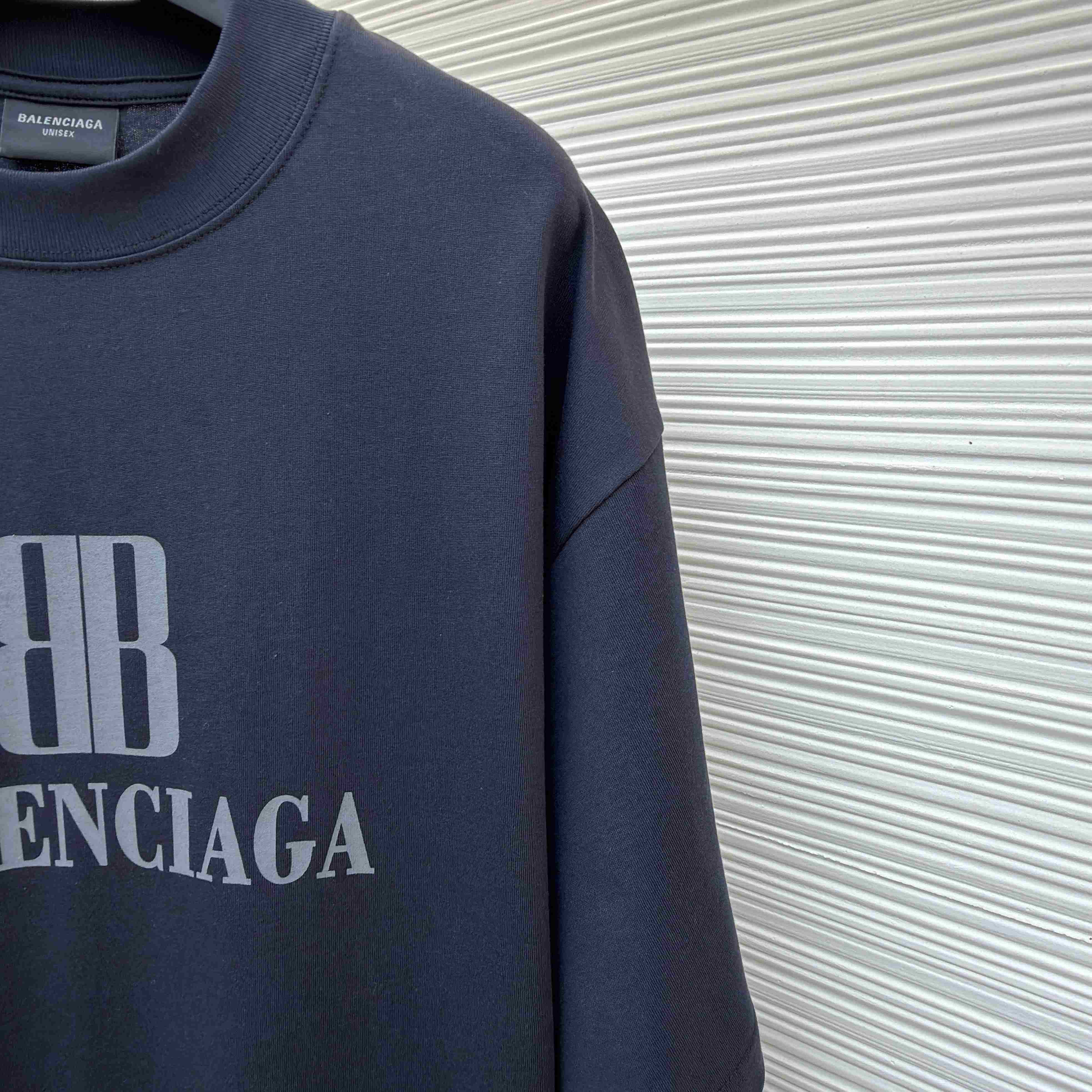 Balenciaga  Nano BB Logo Oversized T-Shirt - DesignerGu