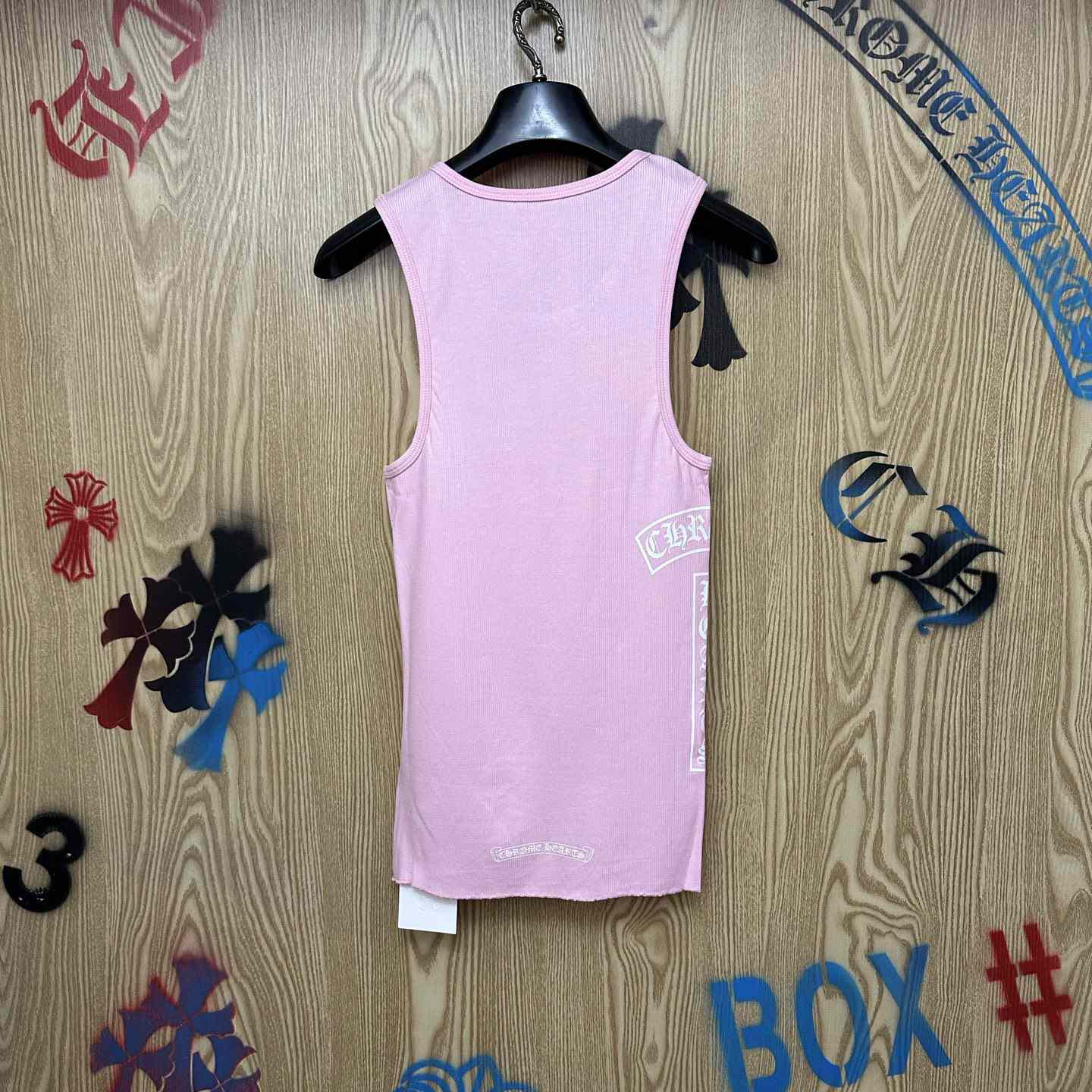 Chrome Hearts T Bar Rib Tank 'Pink' - DesignerGu