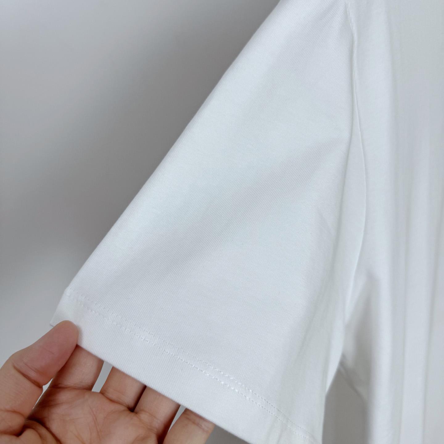Off-White Embroidered Cherry Blossom Arrow Logo T-Shirt 'White' - DesignerGu