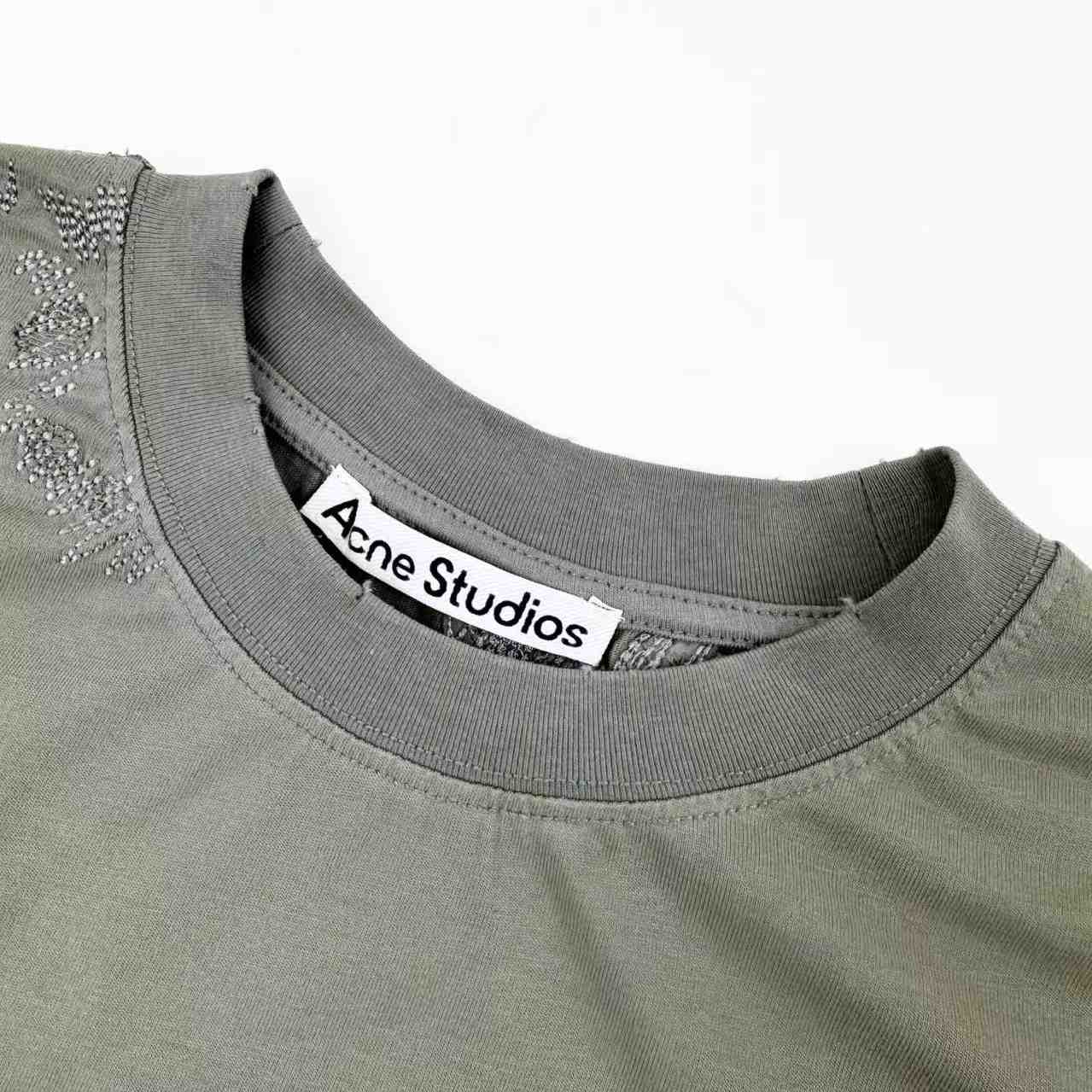 Acne Studios Mended Logo T-shirt - DesignerGu