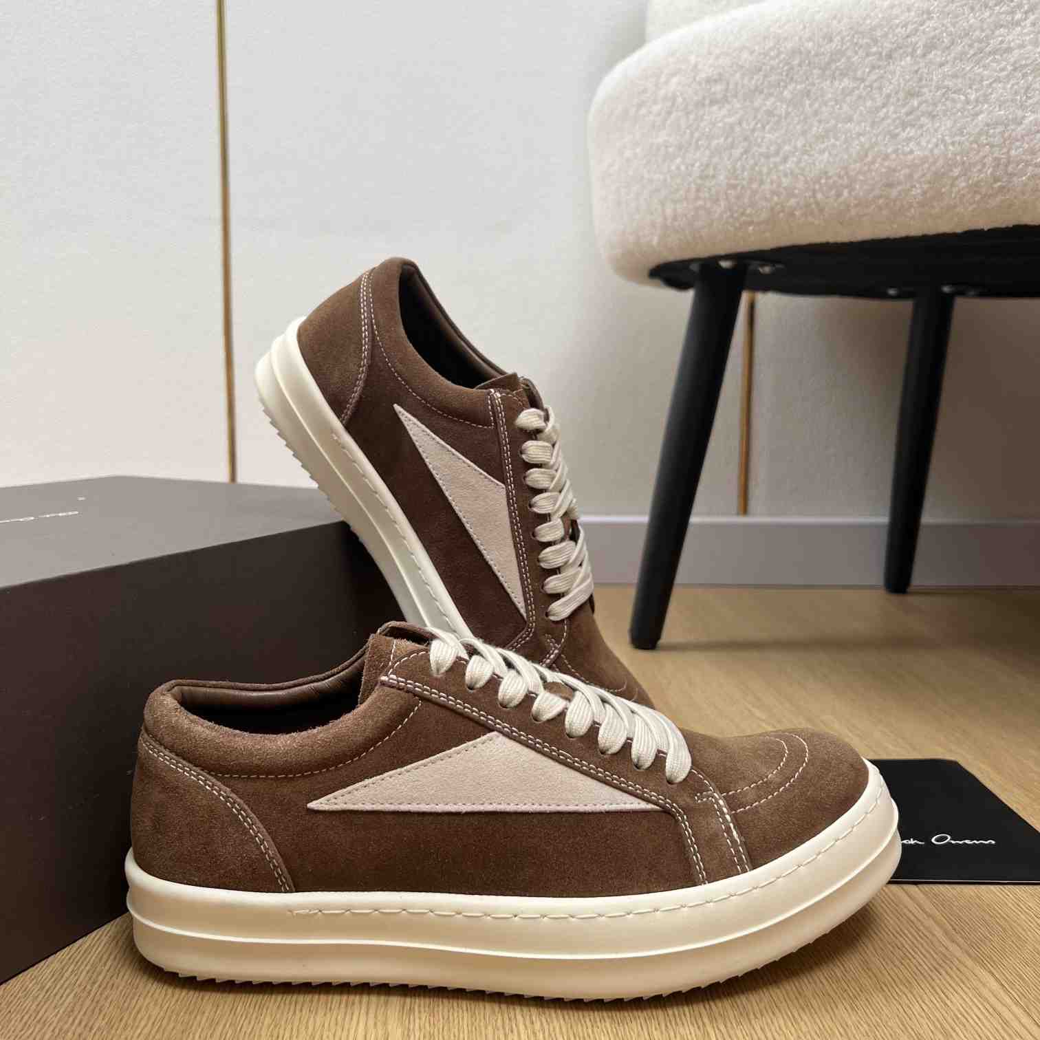Rick Owens  Luxor Vintage Low 'Dust Milk' - DesignerGu