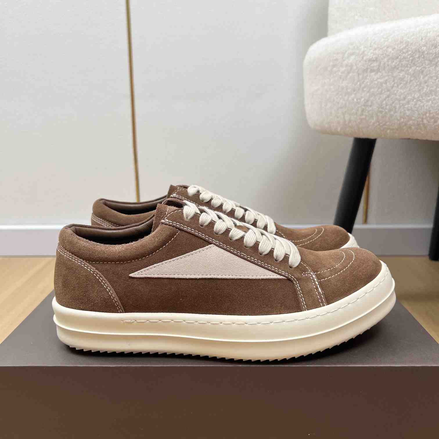 Rick Owens  Luxor Vintage Low 'Dust Milk' - DesignerGu