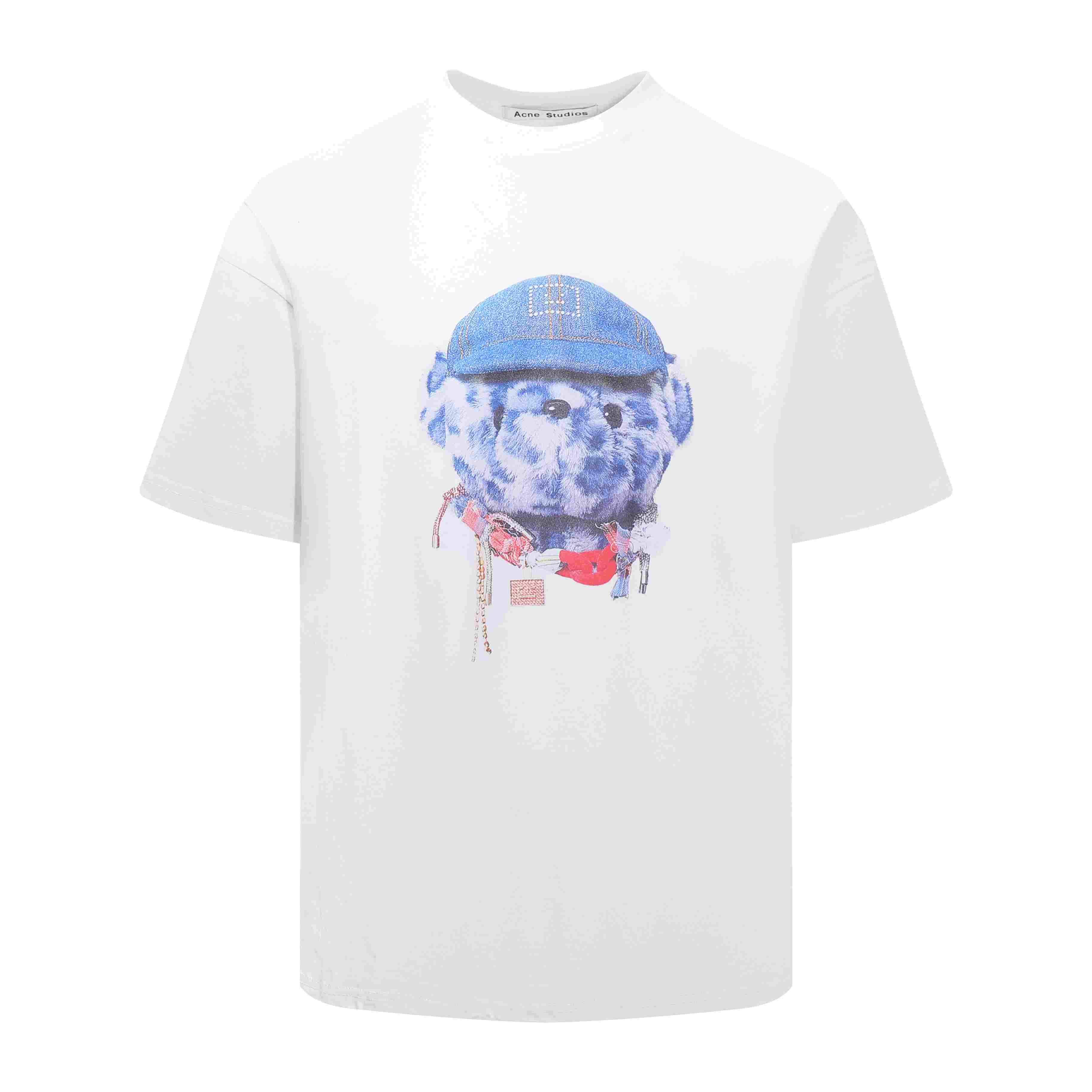 Acne Studios  Exford Face Teddy Bear T-Shirt - DesignerGu