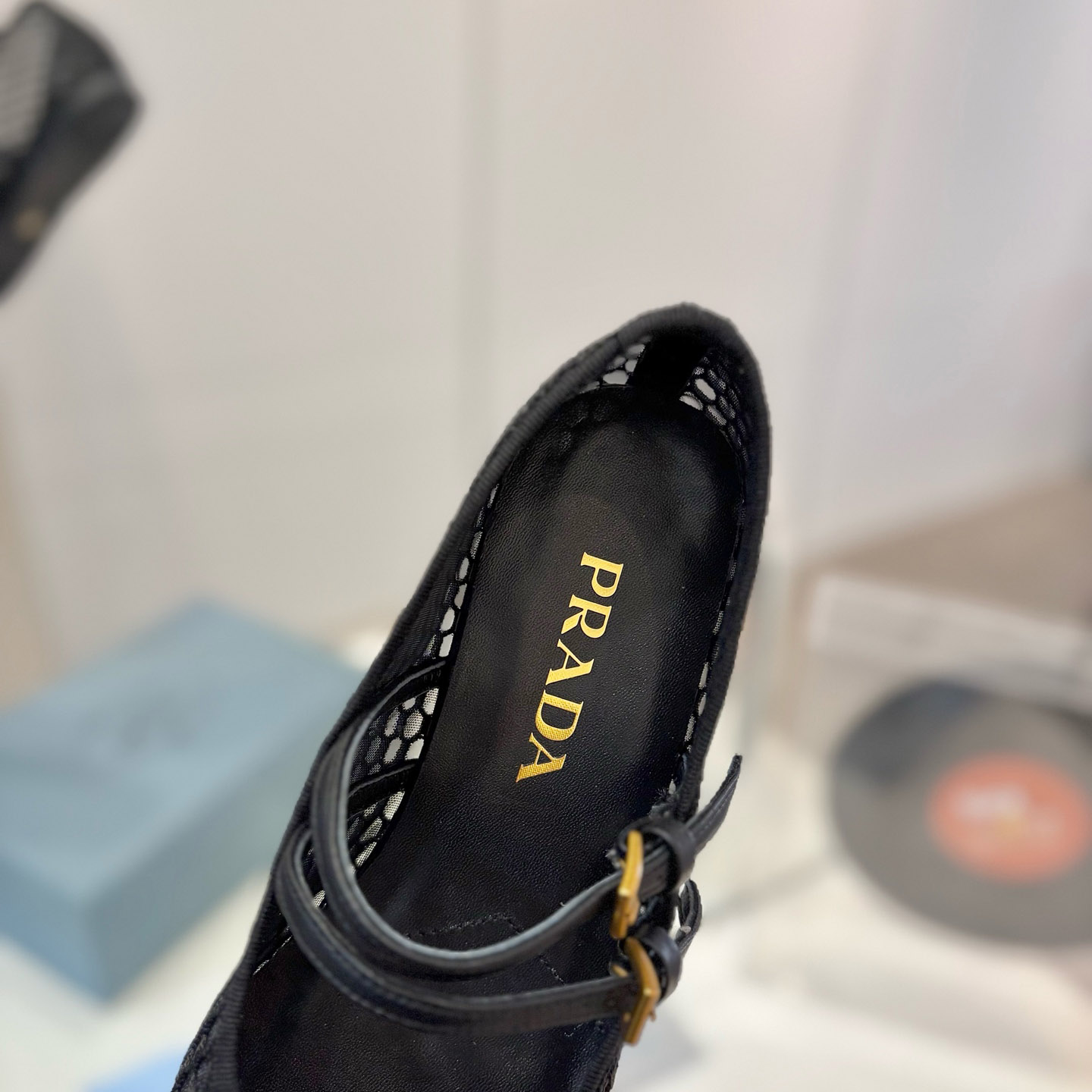 Prada Mesh Fabric Ballerinas - DesignerGu
